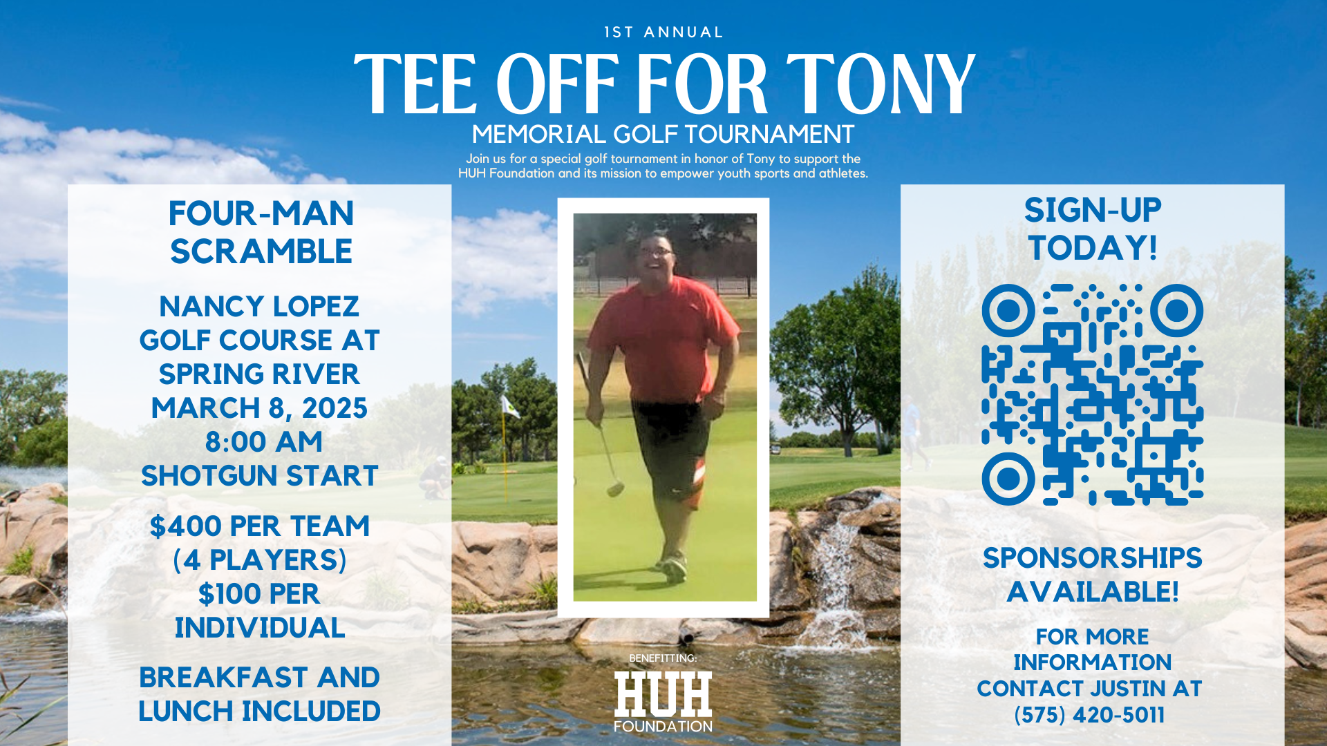Campaign cover image for 1st Annual Tee Off for Tony Memorial Golf Tournament