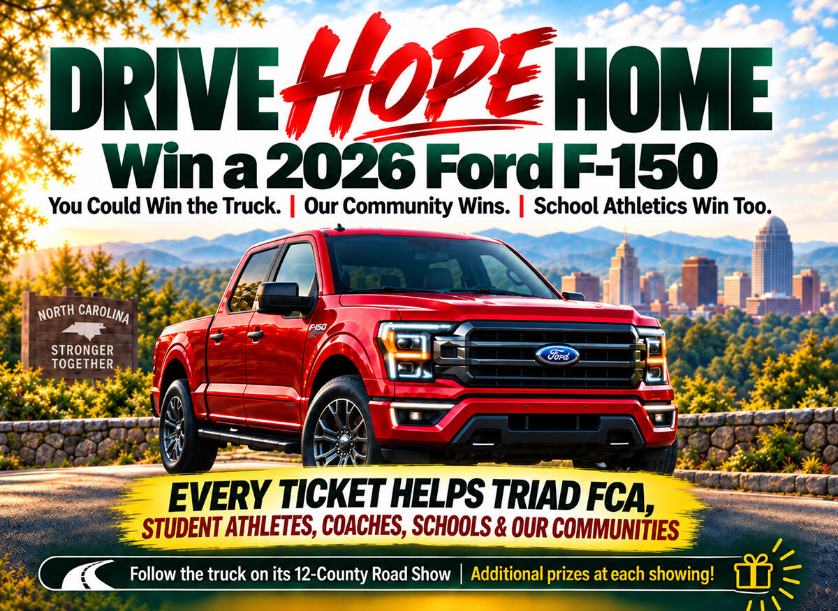 Campaign cover image for Drive Hope Home Triad FCA Raffle
