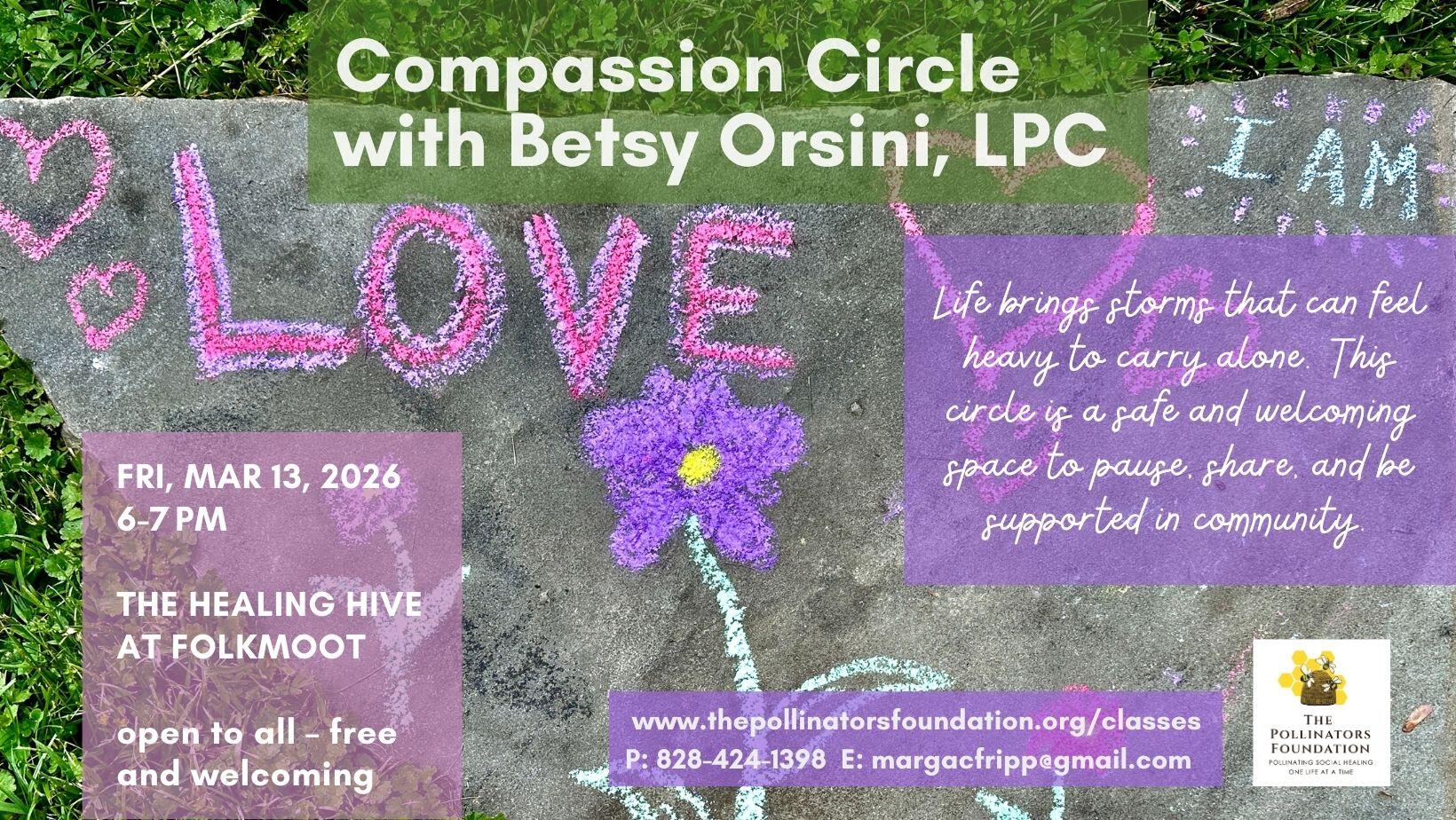Campaign cover image for Compassion Circle with Betsy Orsini, LPC