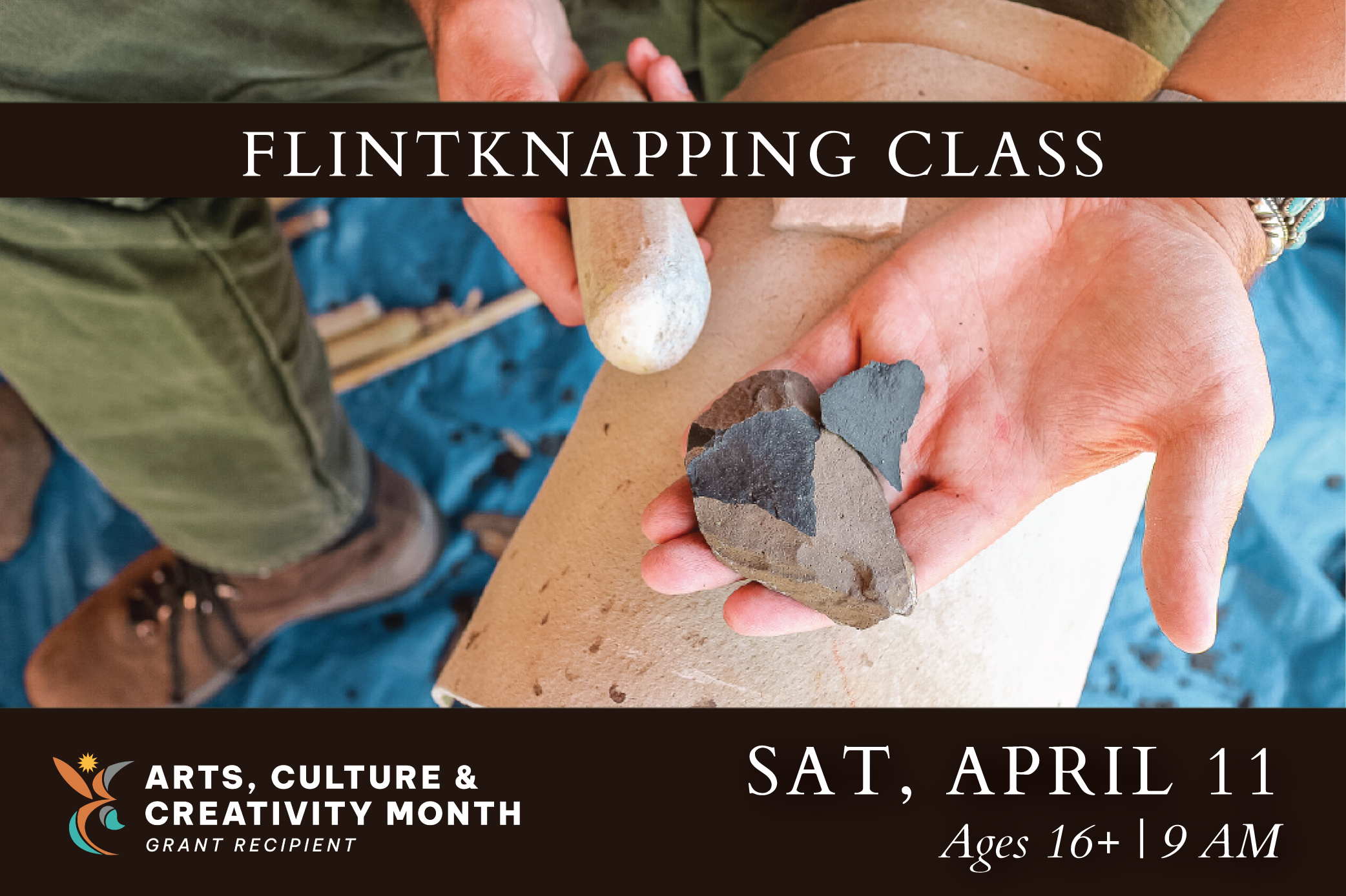 Campaign cover image for Flintknapping 101 Workshop