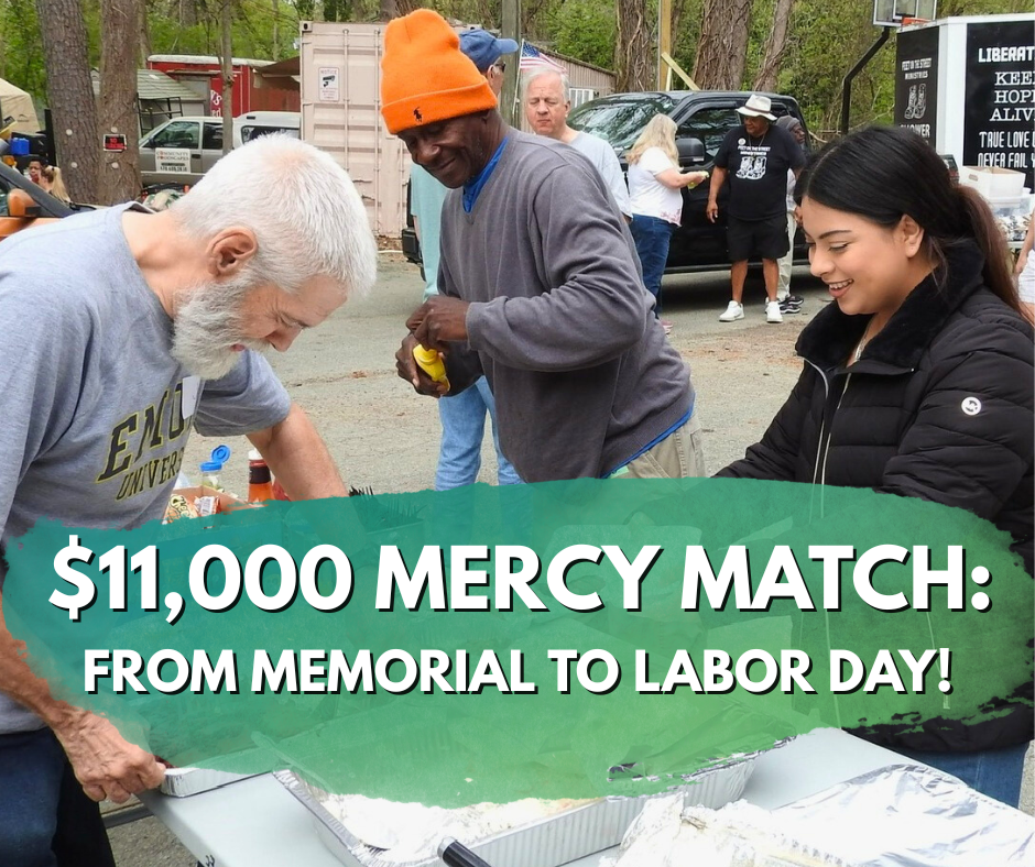 Campaign cover image for $11,000 Mercy Match: From Memorial to Labor Day!