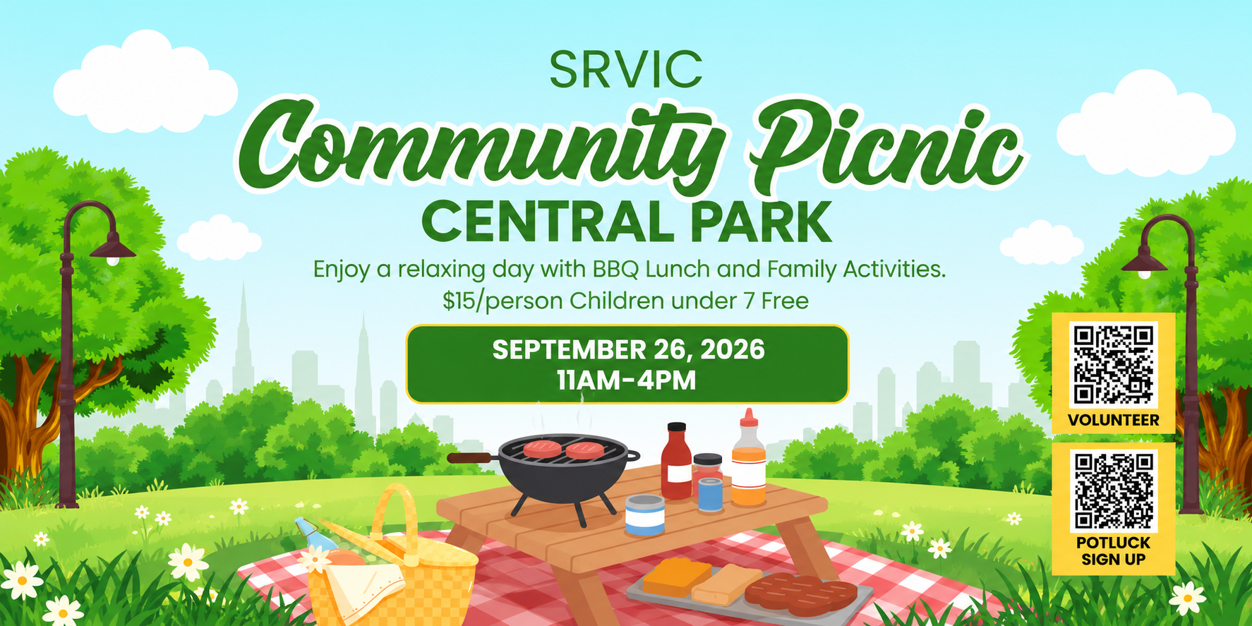 Campaign cover image for SRVIC Annual Community Picnic 2026