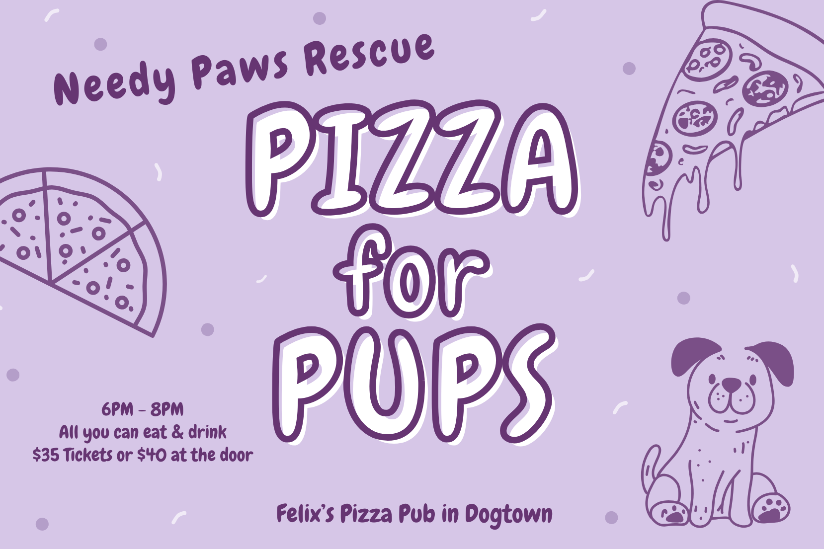 Campaign cover image for Pizza for Pups 2026