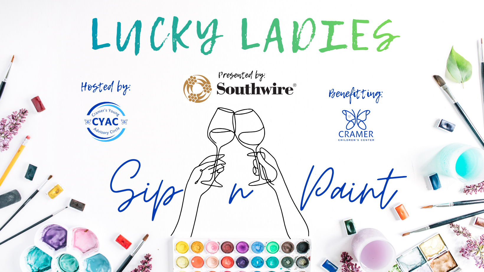 Campaign cover image for Lucky Ladies Sip n Paint Presented by Southwire