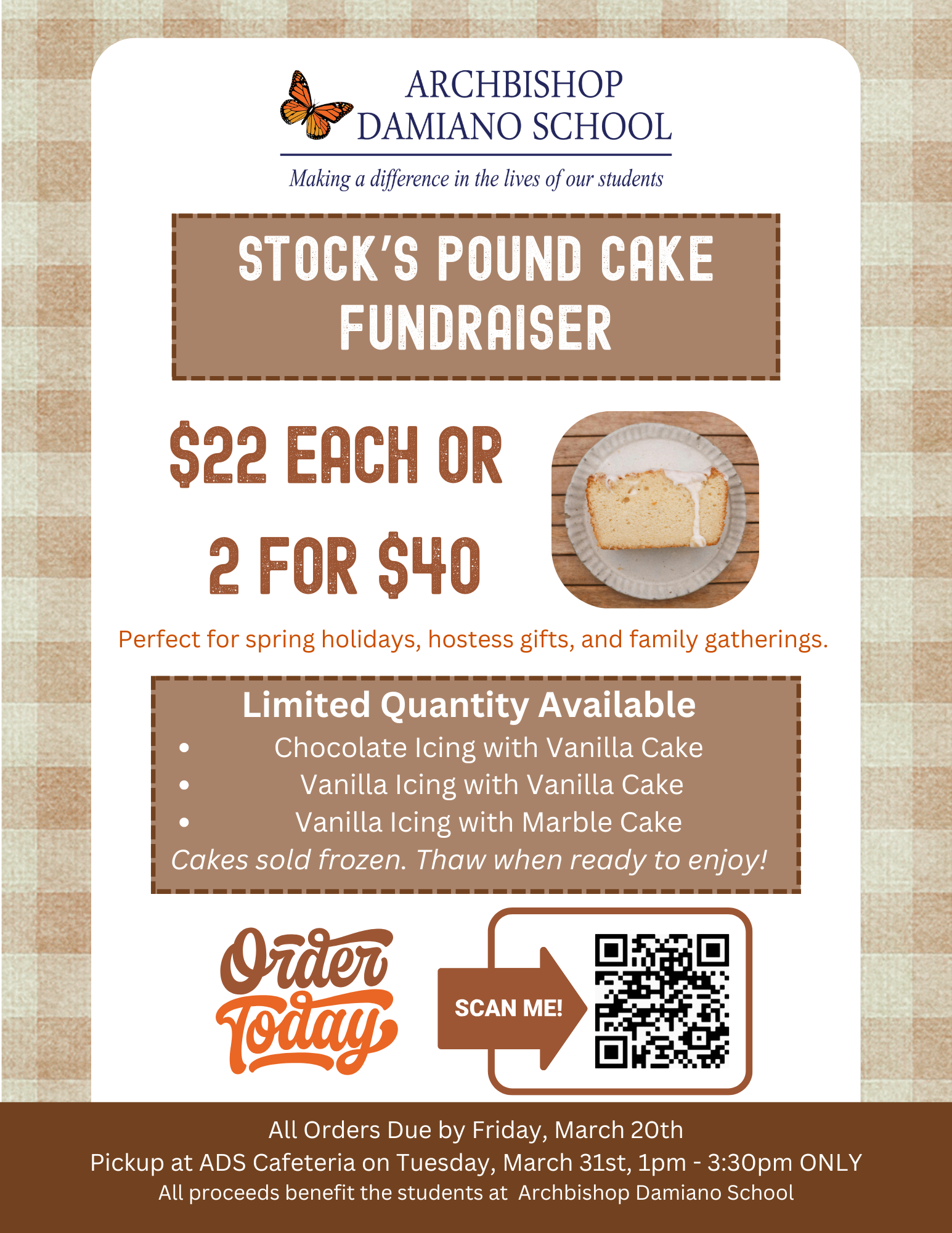 Campaign cover image for Stock's Pound Cake