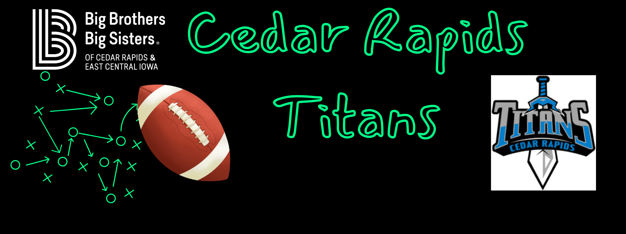 Campaign cover image for 🏈 BBBS Night with the Cedar Rapids Titans – Kids Night!