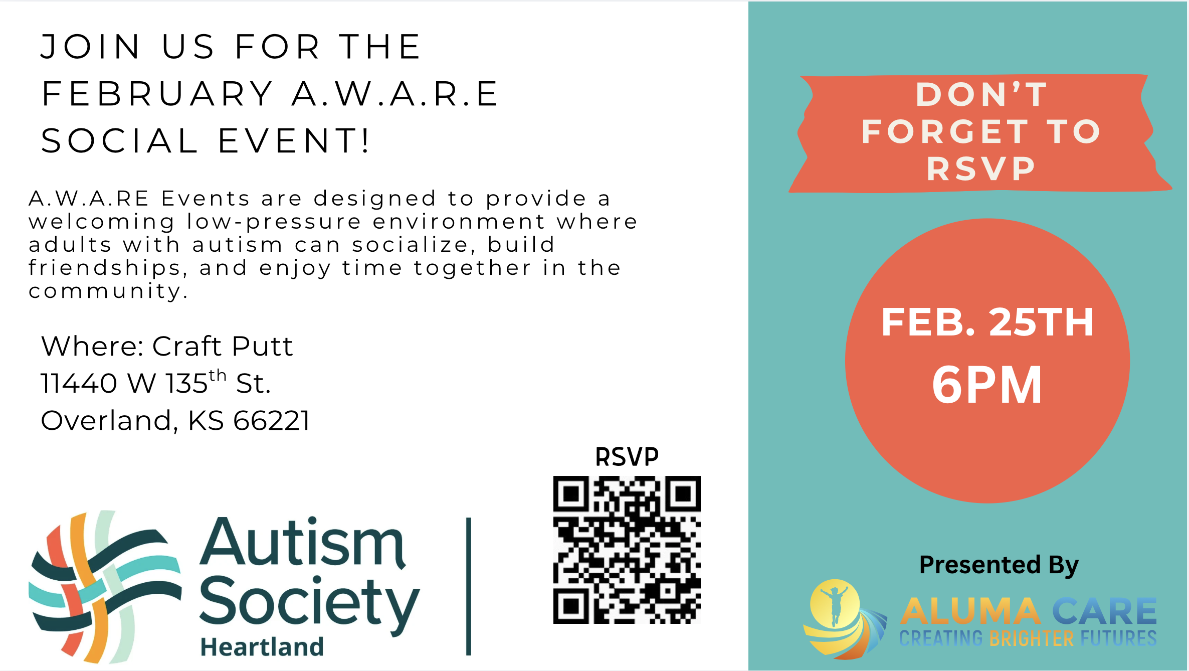 Campaign cover image for A.W.A.R.E RSVP February 25th