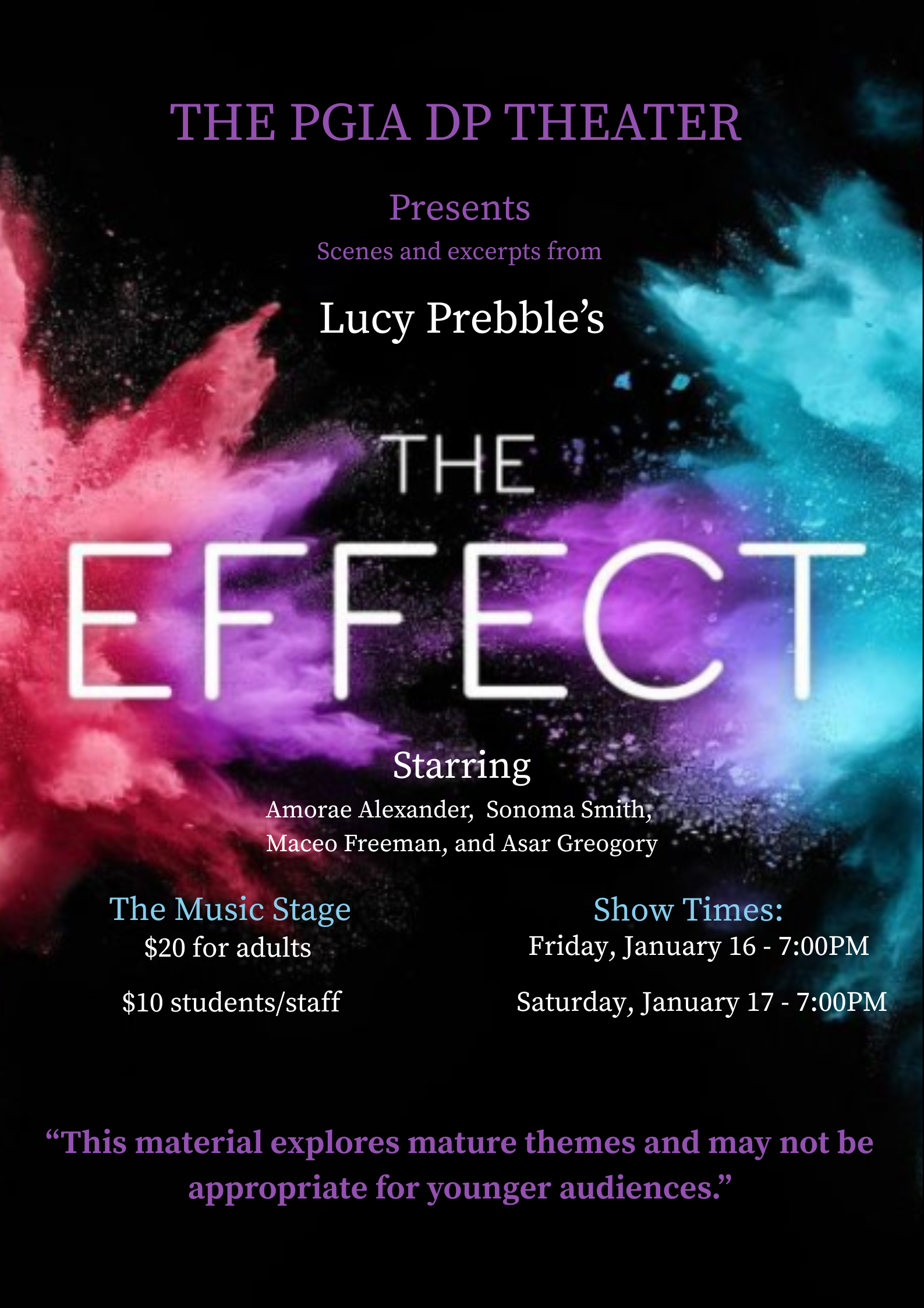Campaign cover image for VIMSIA Theater Presents: The Effect
