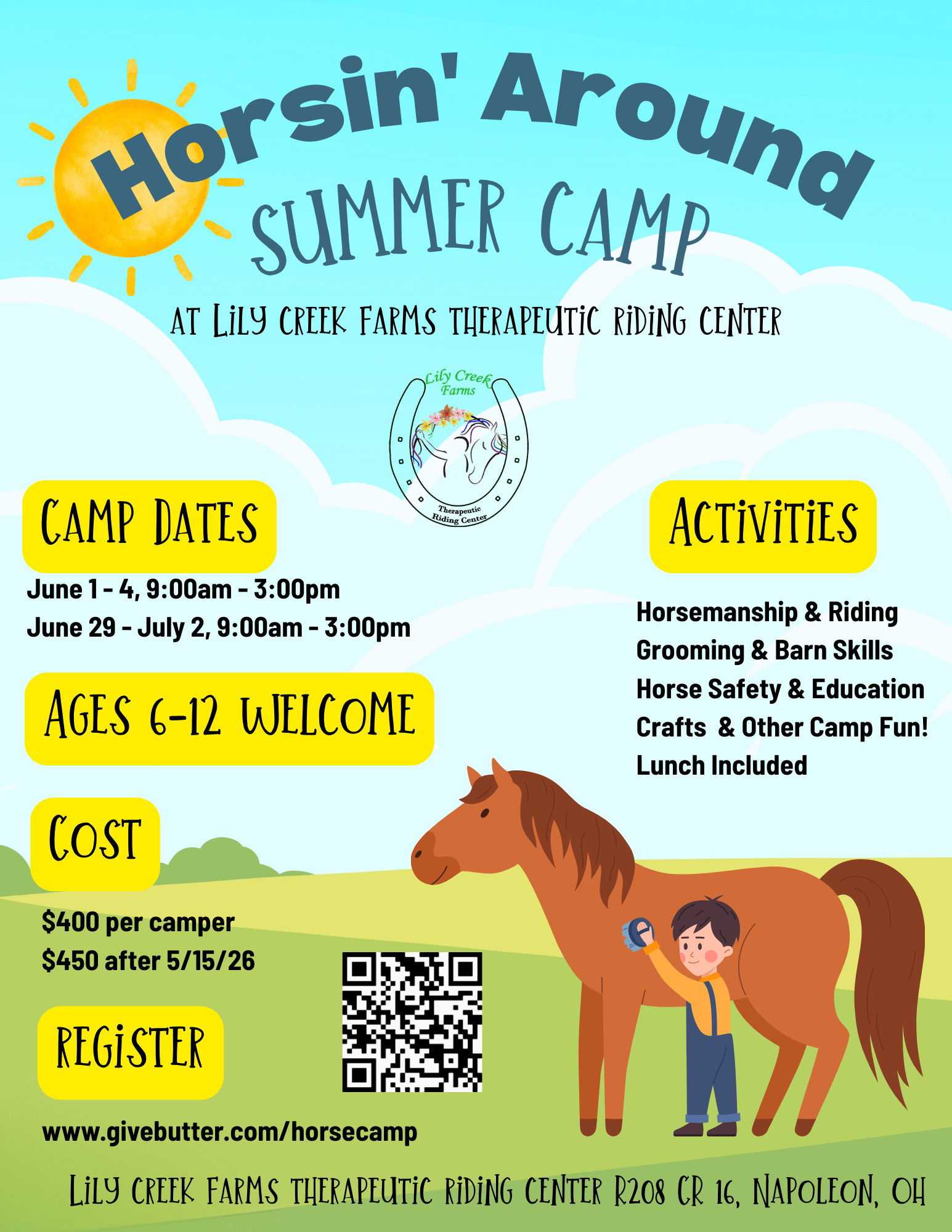 Campaign cover image for Horsin Around Summer Camp
