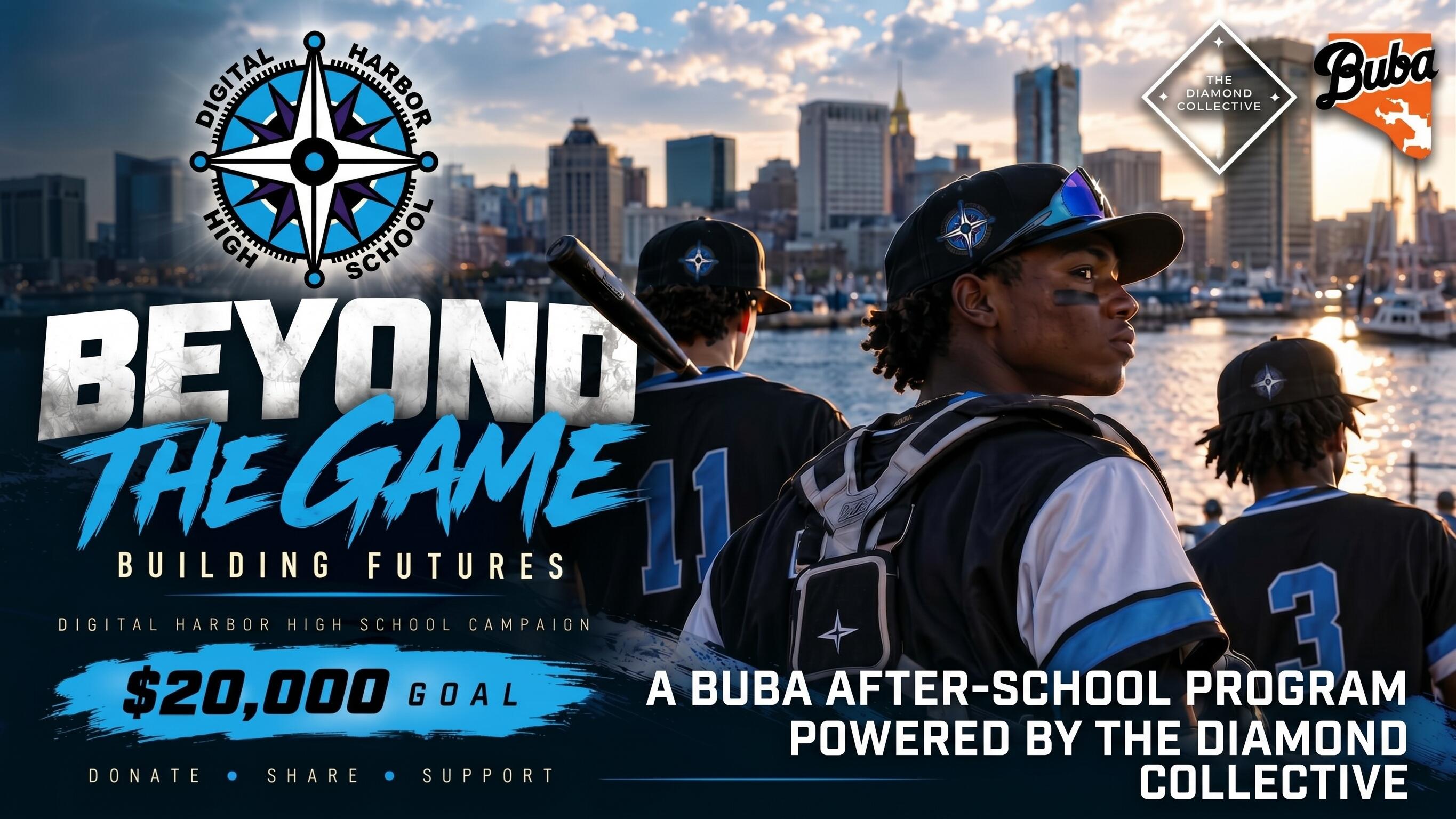 Campaign cover image for Digital Harbor Baseball Team ~ BUBA After School Program
