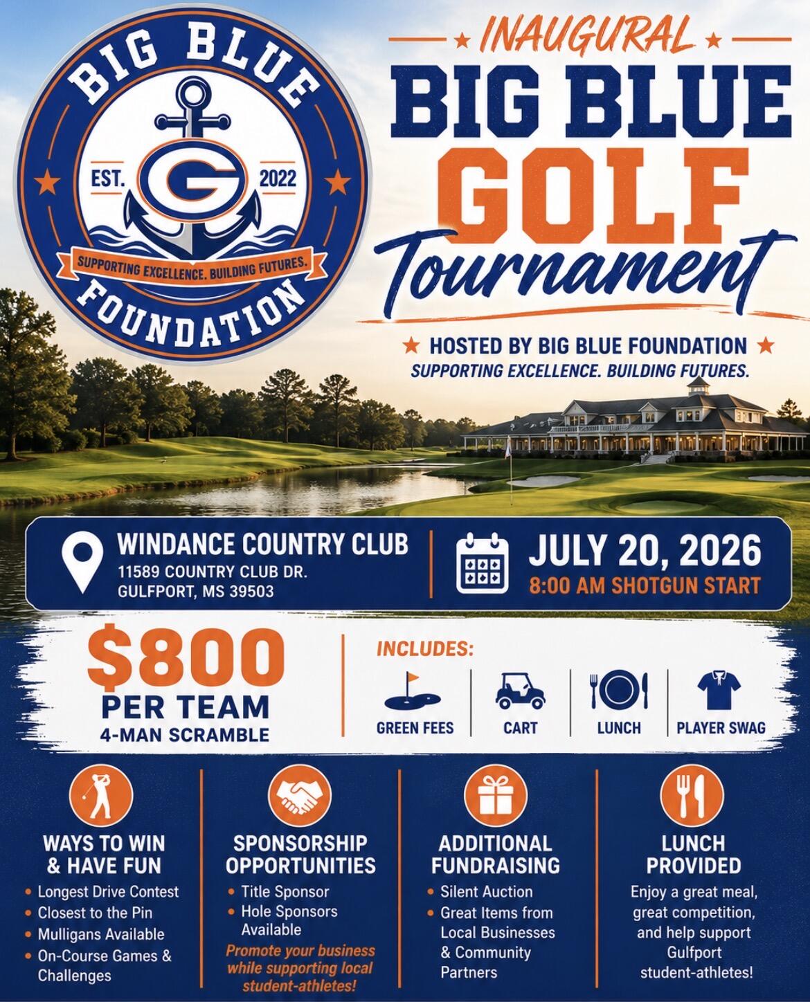 Campaign cover for Inaugural Big Blue Golf Tournament