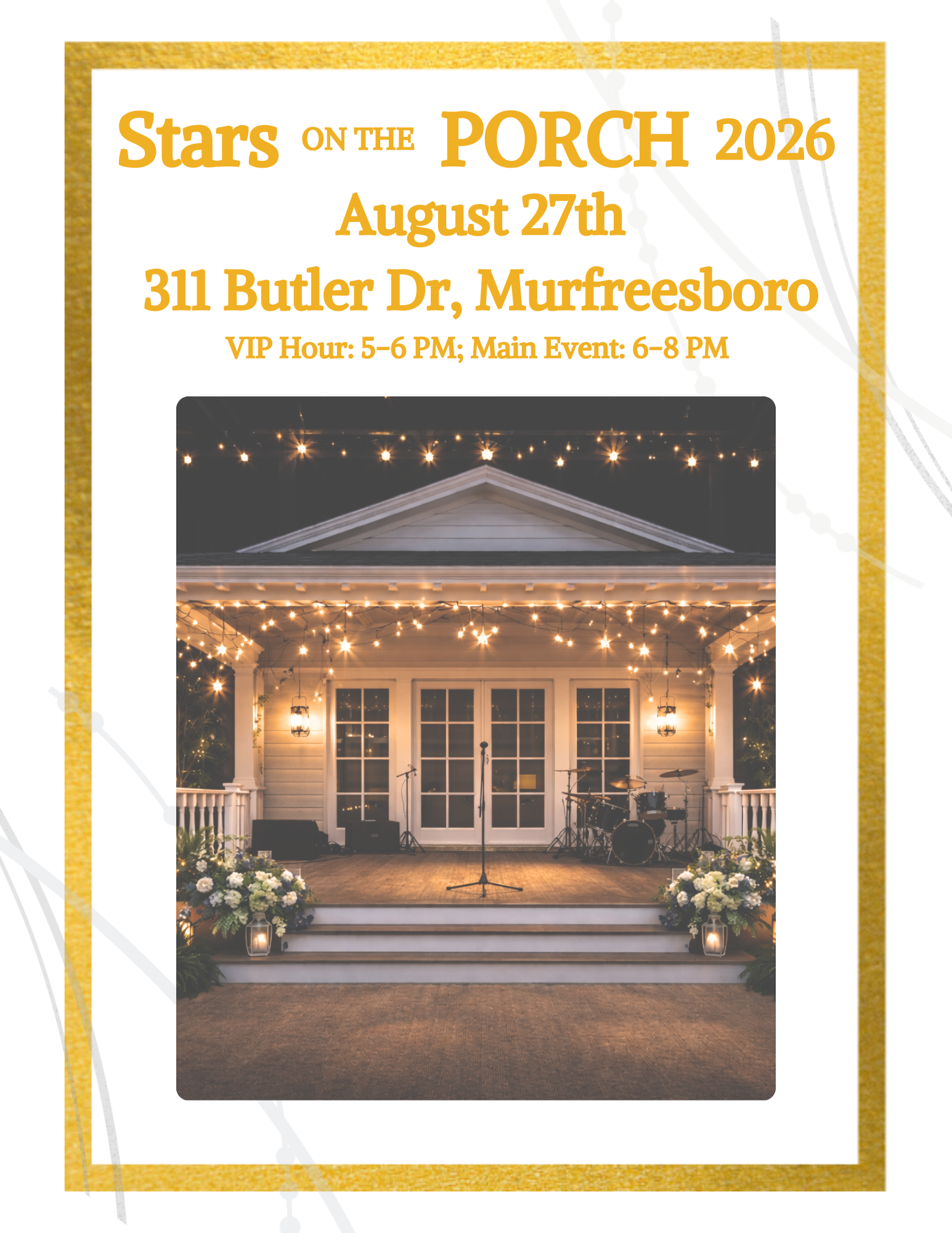 Campaign cover image for 2026 Stars on the Porch