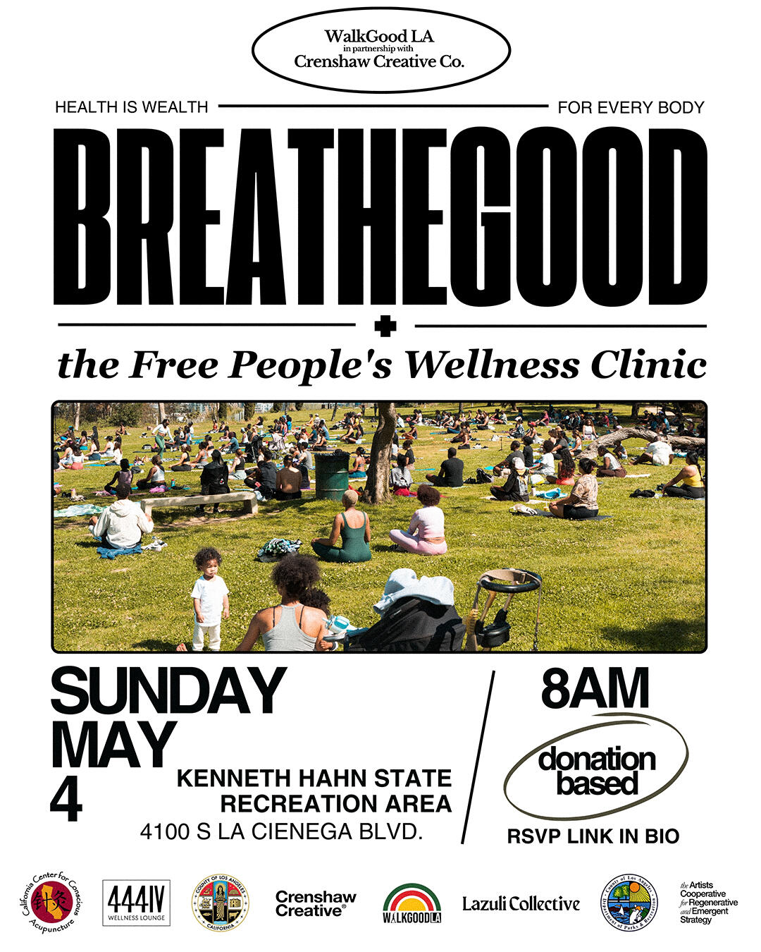 Campaign cover image for 5/4: BreatheGood + the Free People's Wellness Clinic