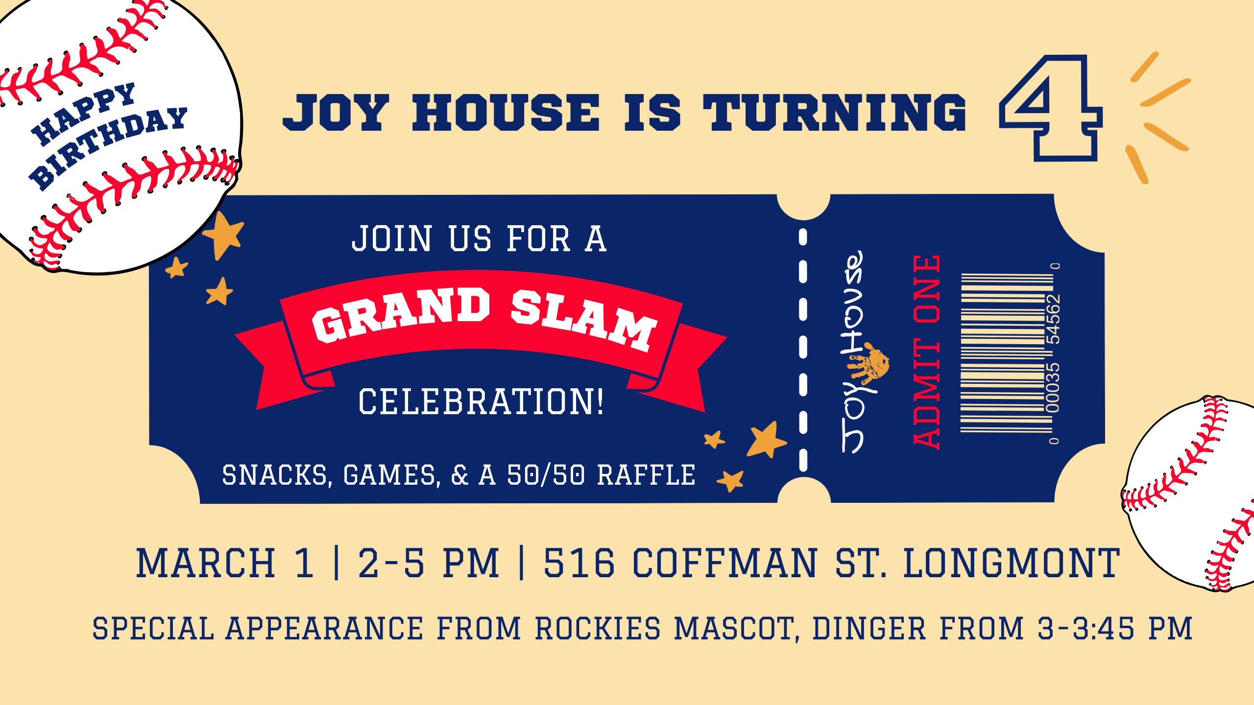 Campaign cover image for Joy House Birthday - 50/50 Raffle