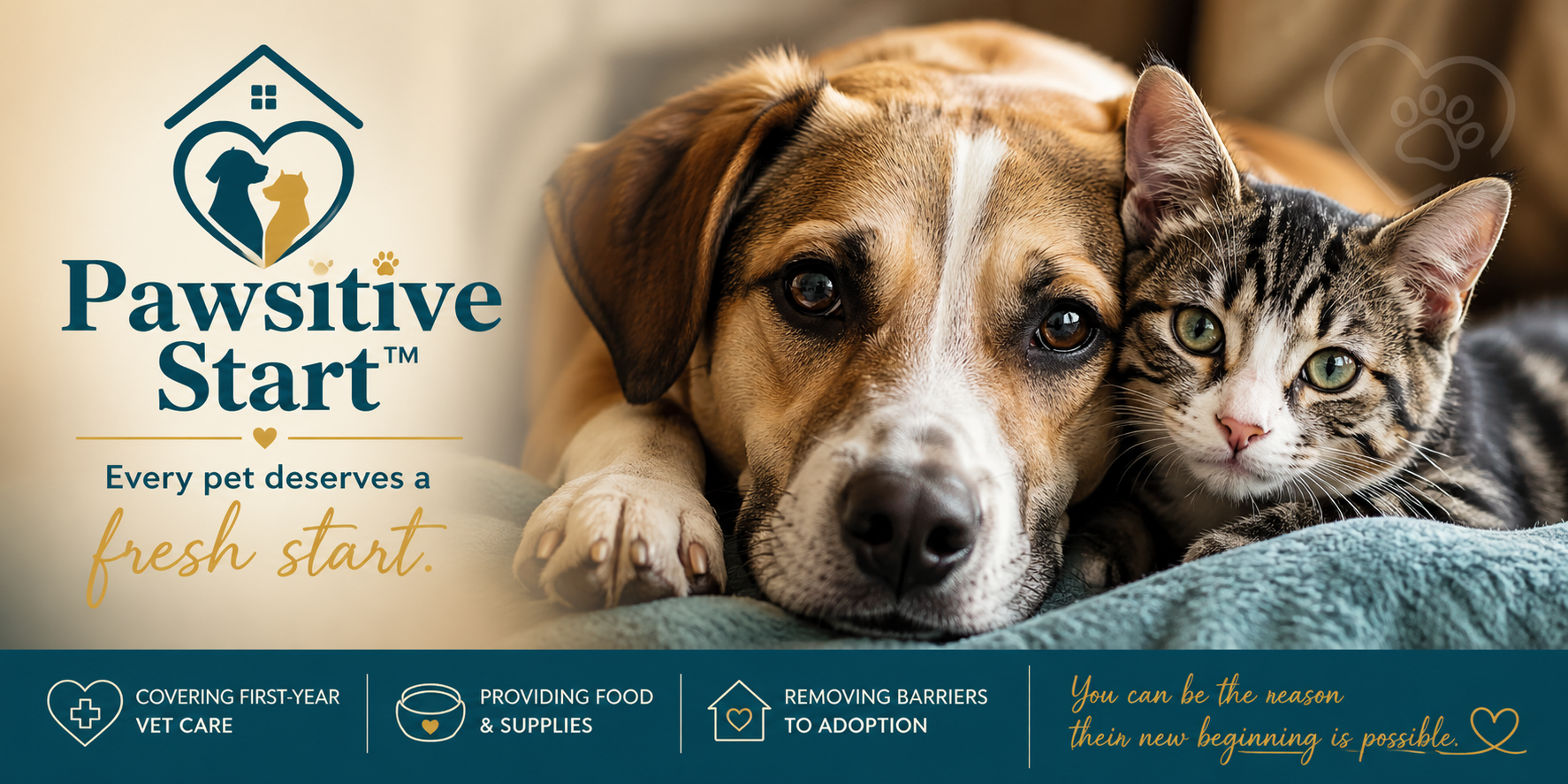 Campaign cover for Pawsitive Start™ – Give a Rescue Pet a Fresh Start