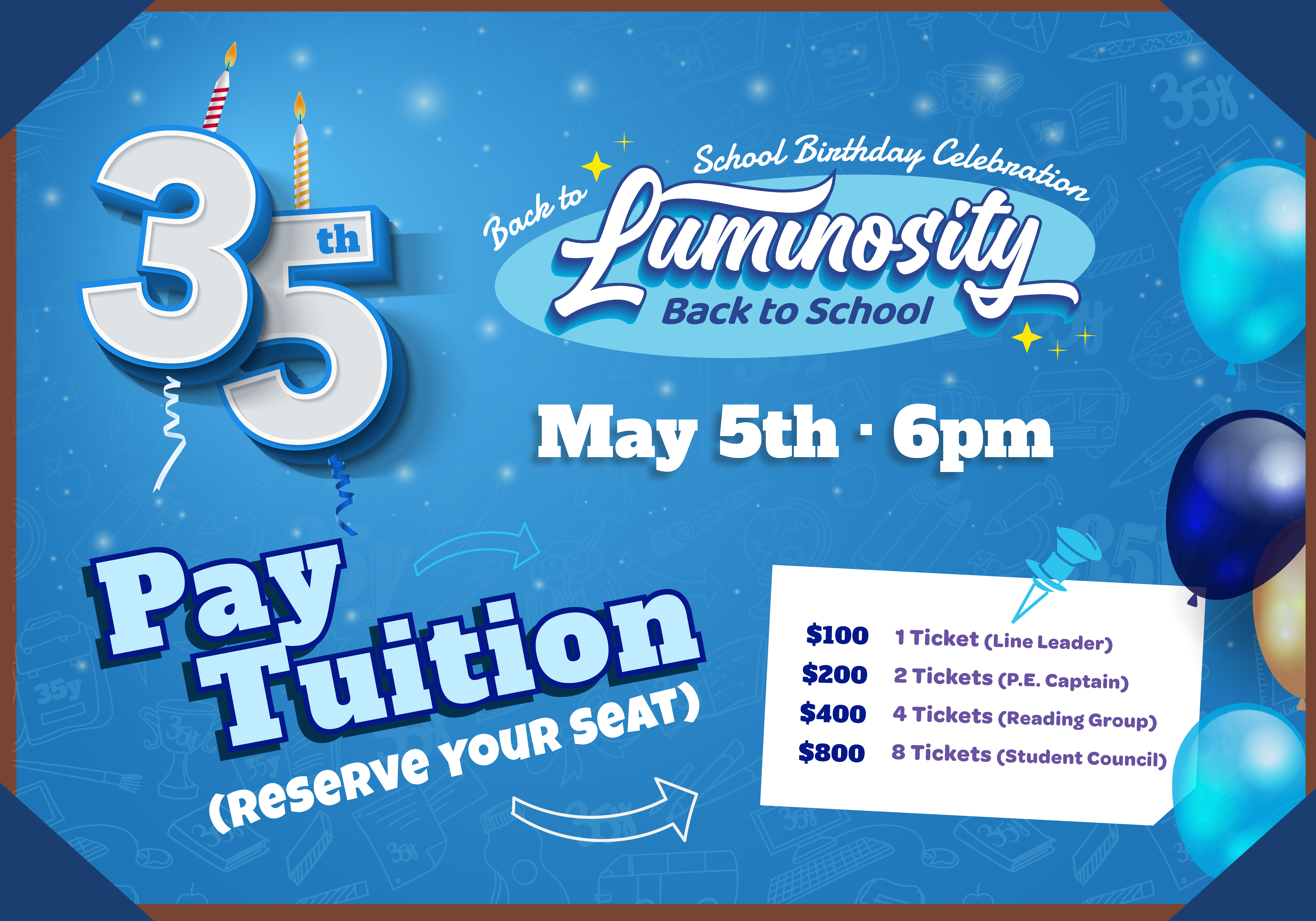 Campaign cover image for Luminosity 2026 - Celebrating 35 Years!