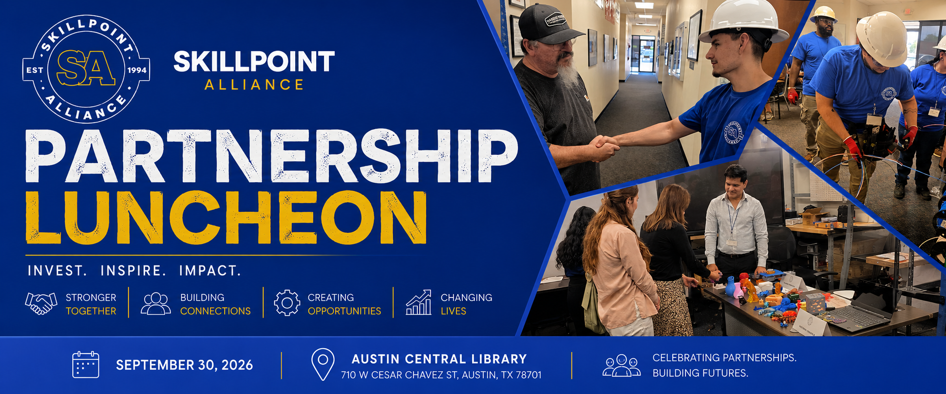 Campaign cover image for 2026 Skillpoint Alliance Partner Luncheon & Fundraiser
