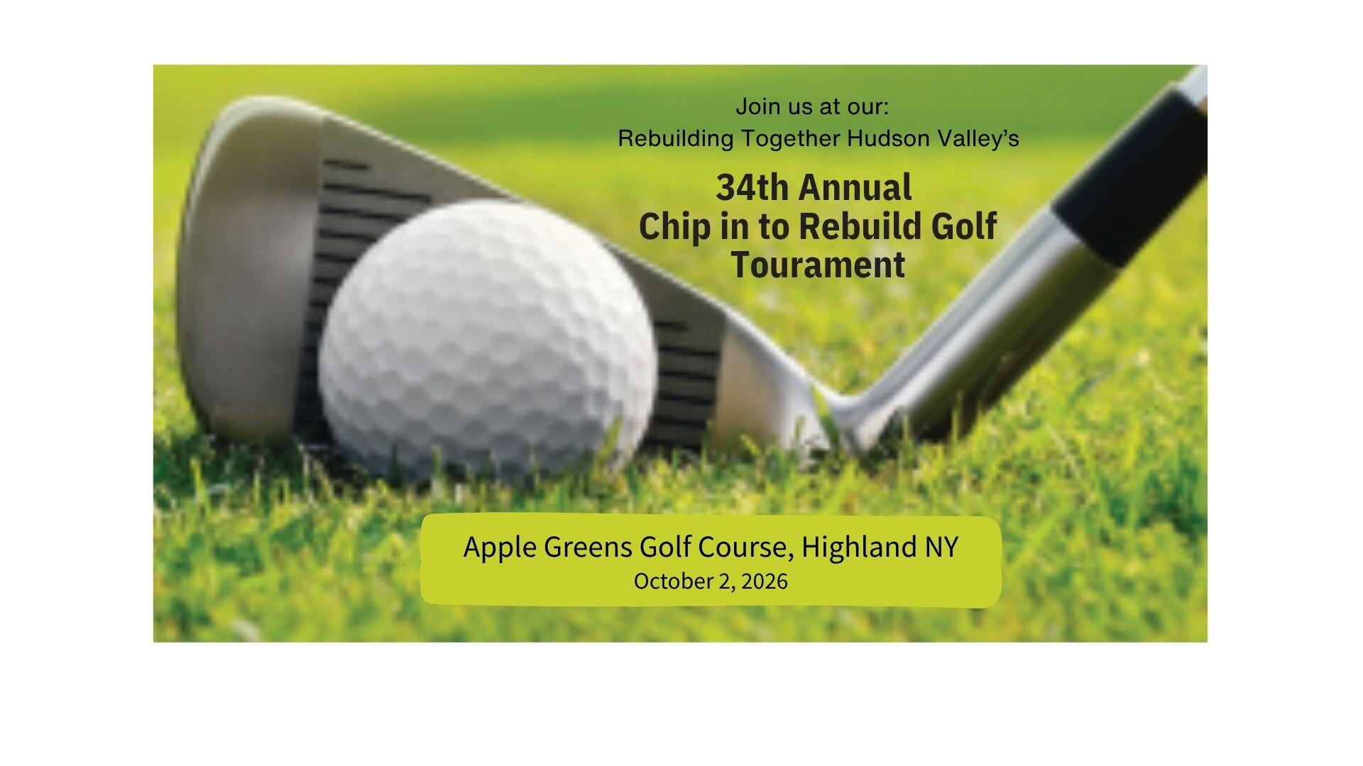 Campaign cover image for 34th Annual Chip in to Rebuild Golf Tournament