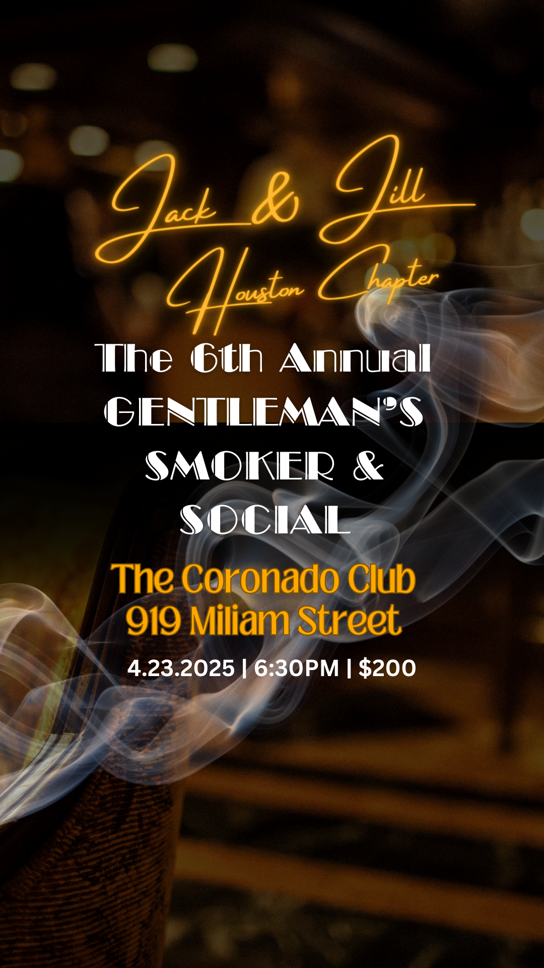Campaign cover image for Jack & Jill of America, Inc Houston Chapter's Gentleman's Smoker