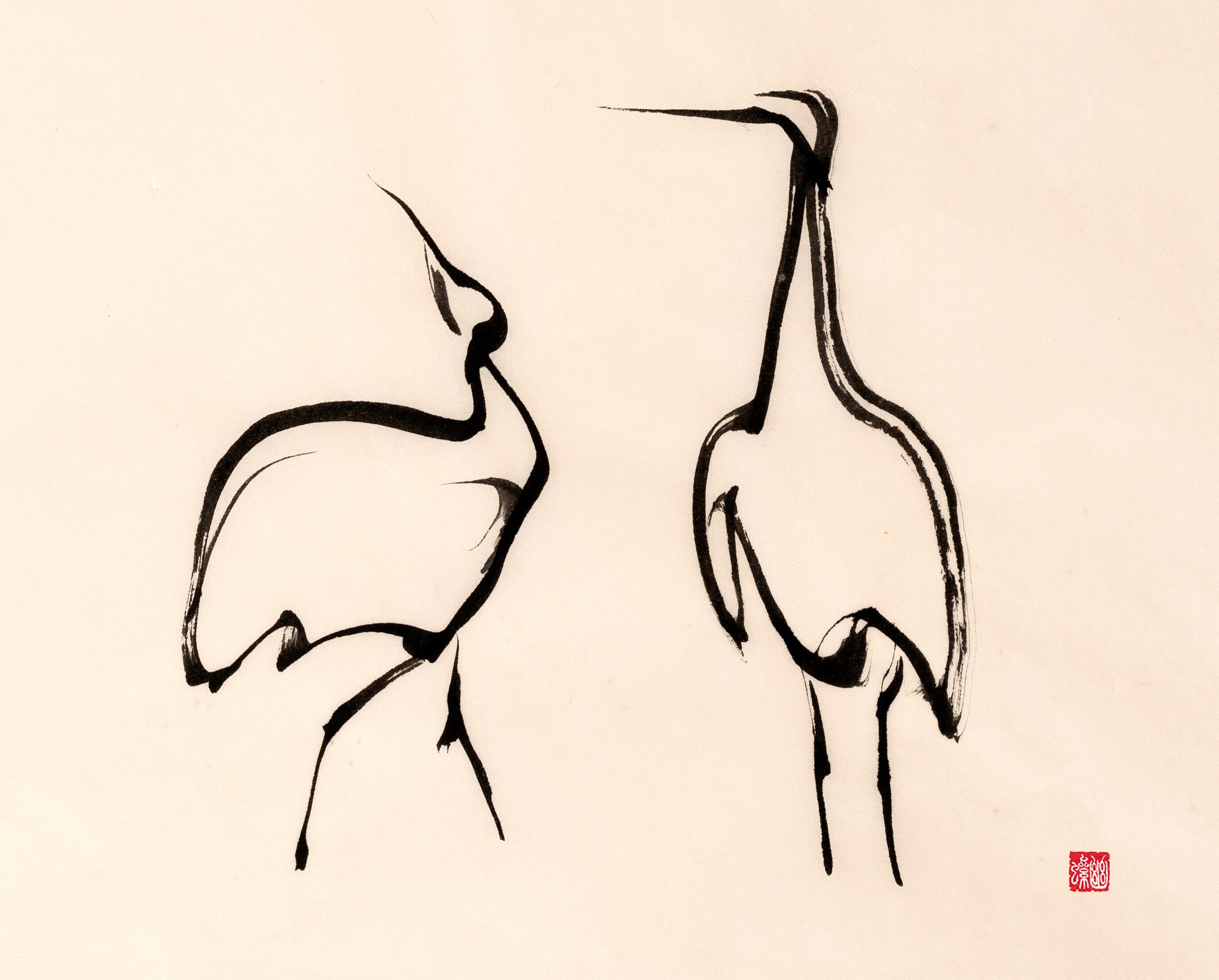 Campaign cover image for Sumi Ink Crane Painting with Lauris Phillips