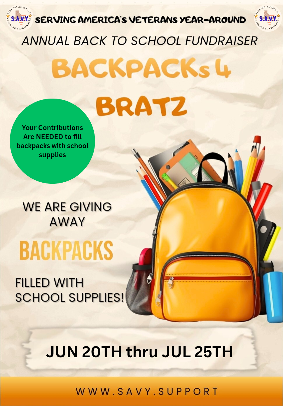 Campaign cover image for Back 2 School Fundraiser