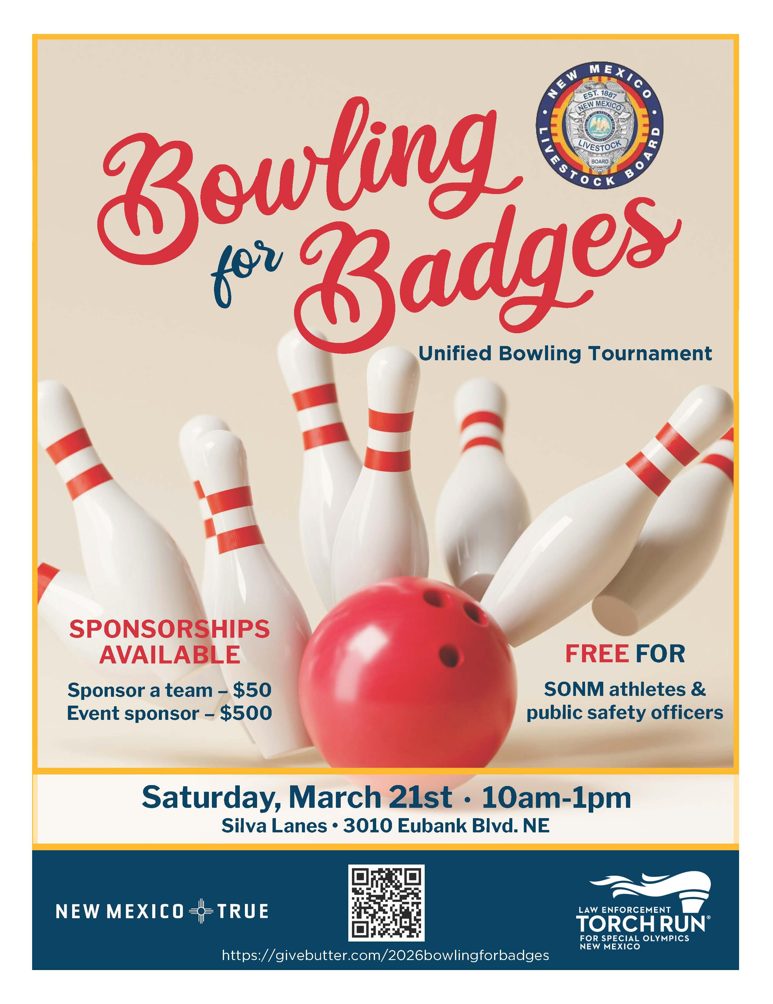 Campaign cover image for 2026 Bowling for Badges Unified Bowling Tournament