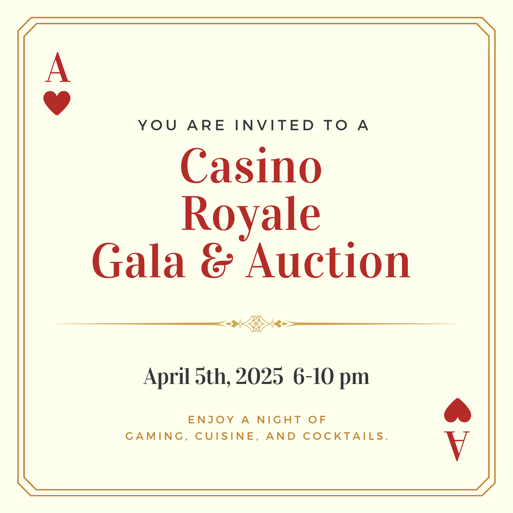 Campaign cover image for Crown of Life School Casino Royale