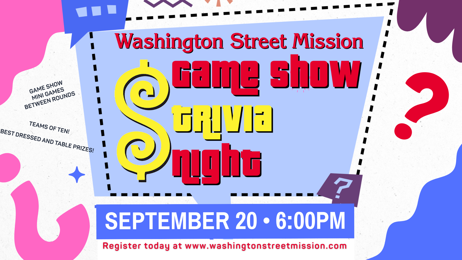 Campaign cover image for Washington Street Mission Trivia Night