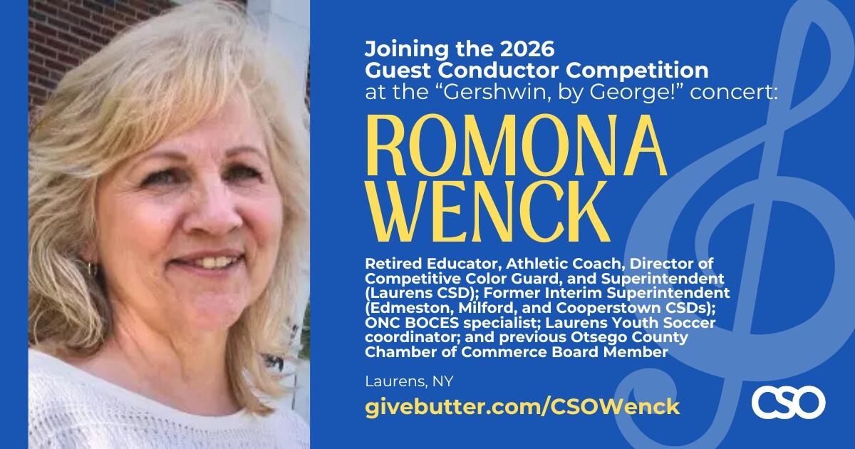 Campaign cover image for Romona Wenck - Catskill Symphony Guest Conductor Contender