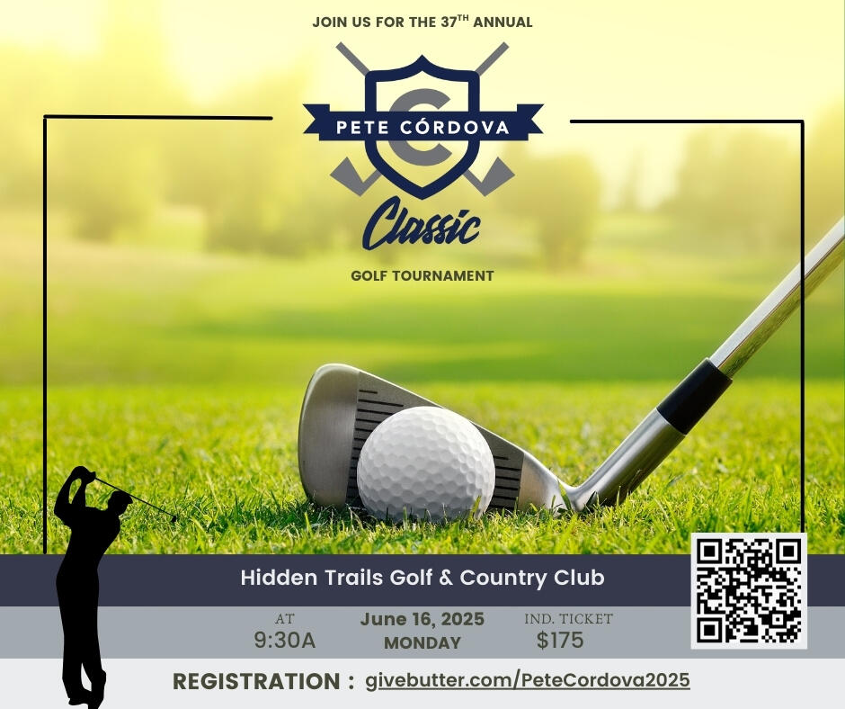 Campaign cover image for 2025 Pete Córdova Golf Classic