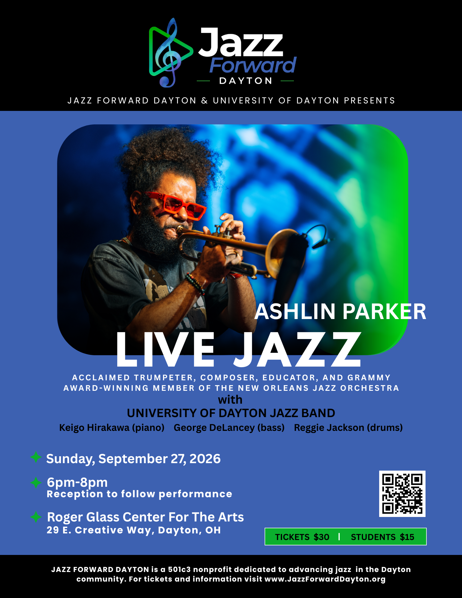 Campaign cover image for Get Tickets Today! Jazz Forward Dayton Launch!