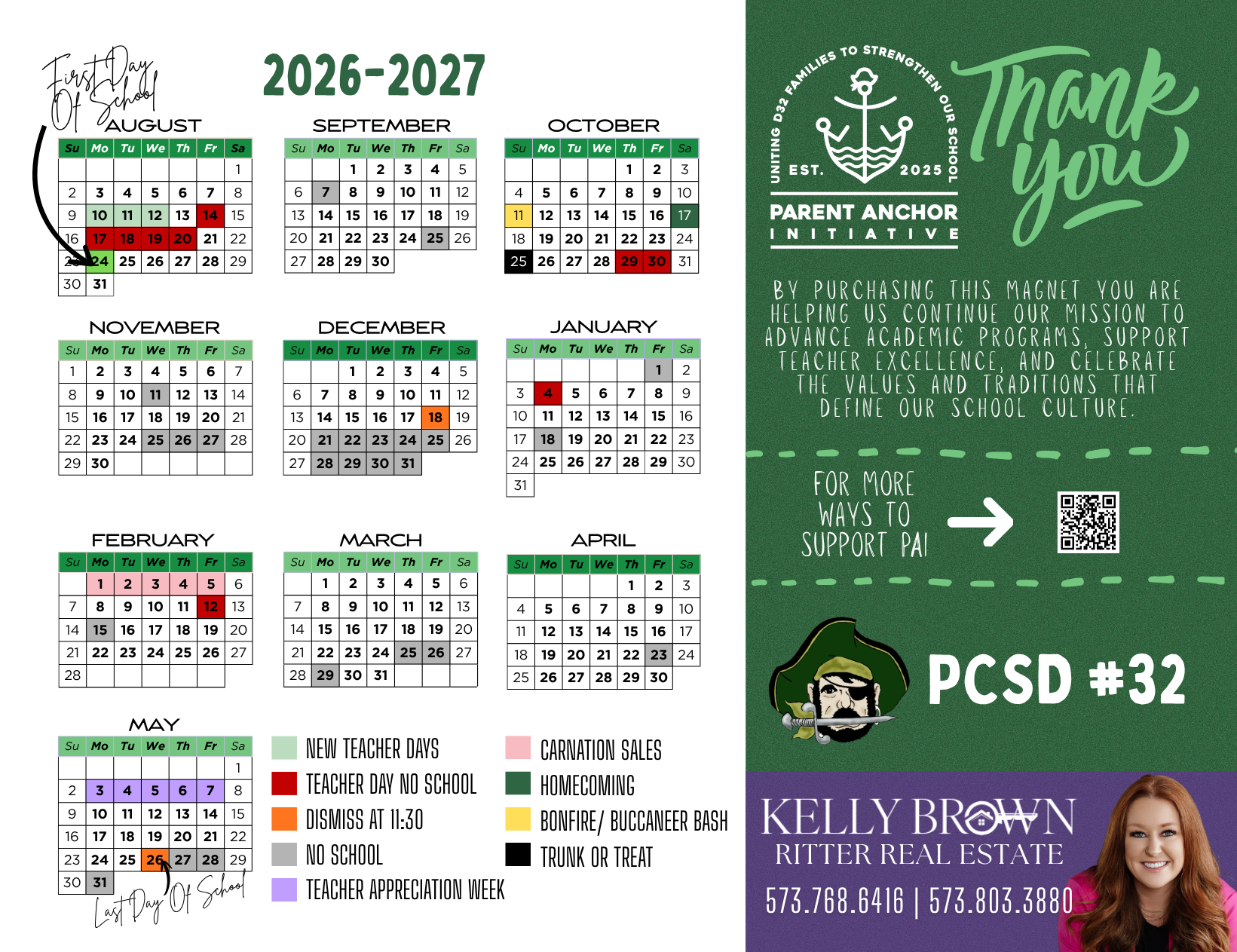 Campaign cover for 26-27 School Calendar Magnet