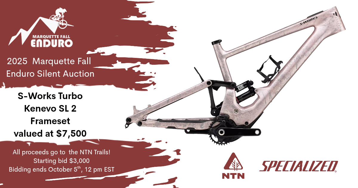 Campaign cover image for Marquette Fall Enduro Specialized E-bike Frameset Auction