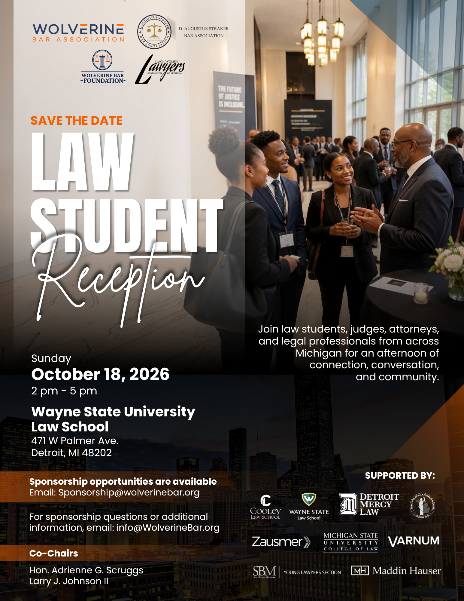 Campaign cover image for Save the Date | 2026 Law Student Reception