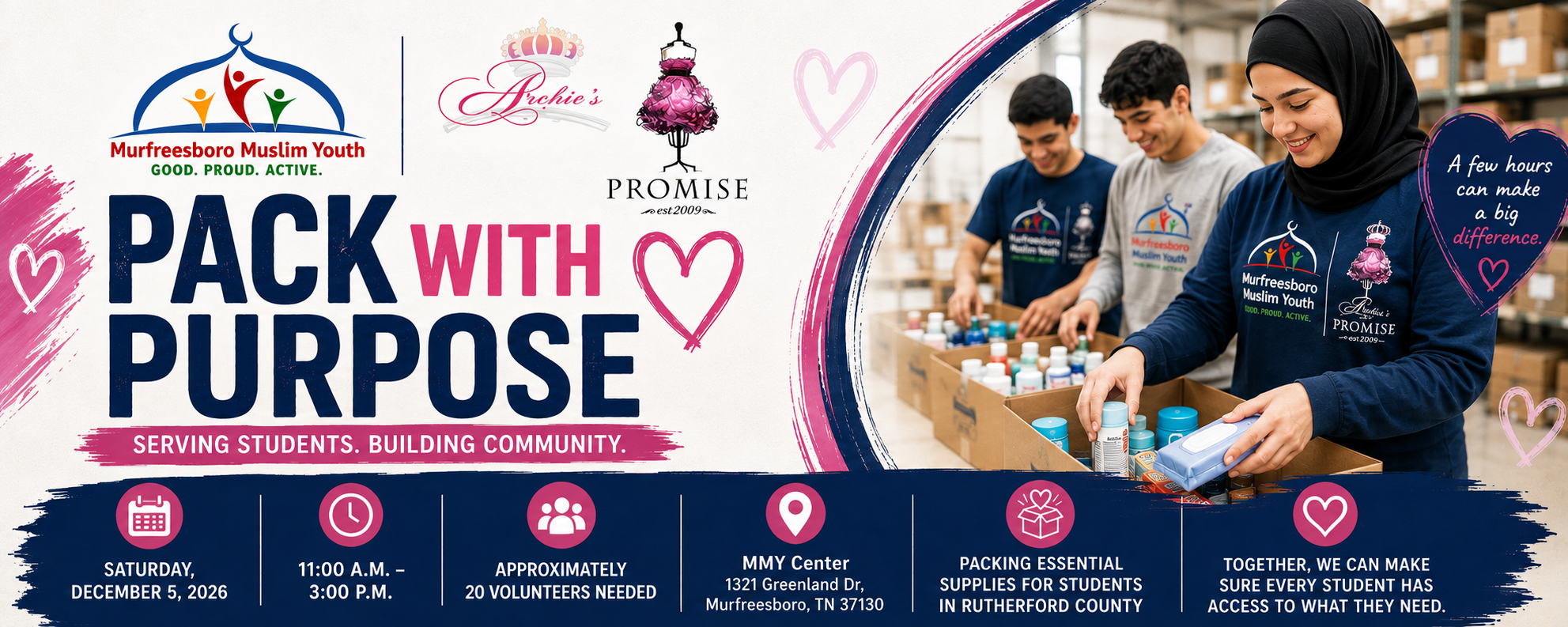 Campaign cover image for Pack with Purpose: MMY × Archie’s Promise