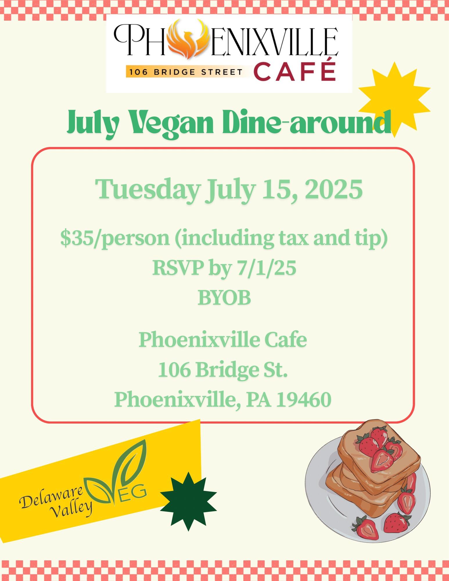 Campaign cover image for July Dine Around at Phoenixville Cafe