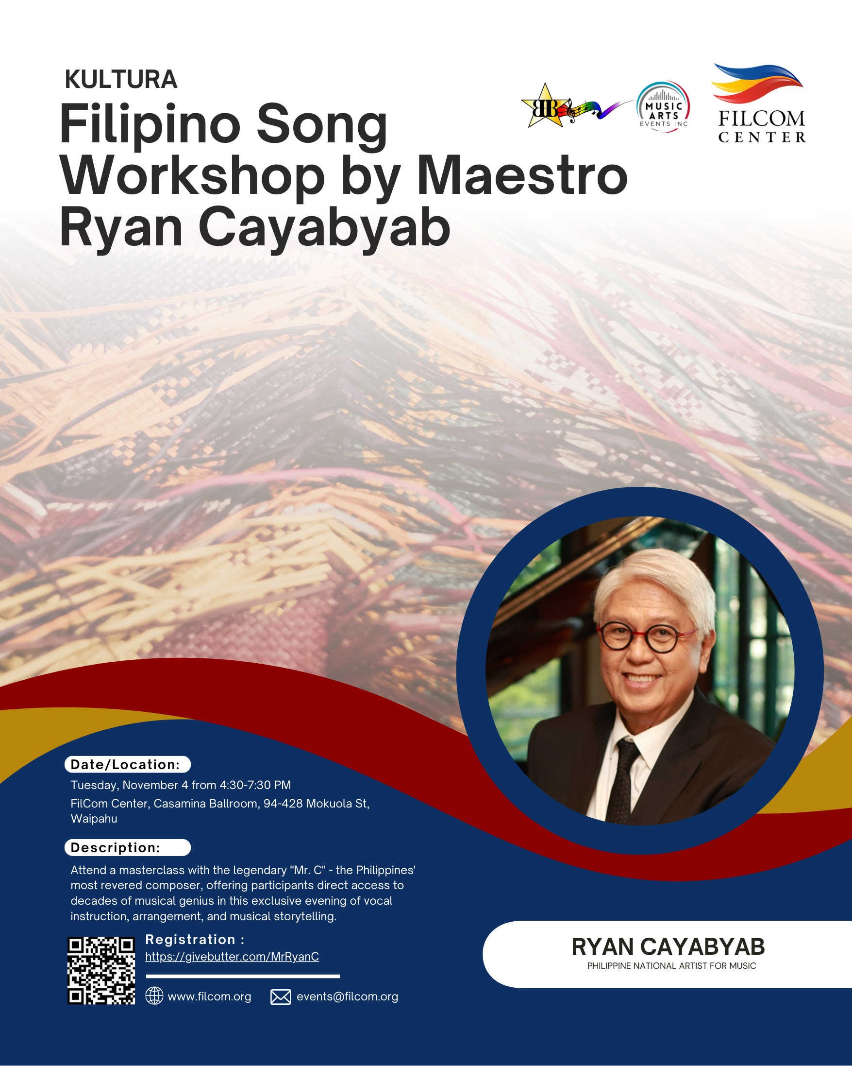 Campaign cover image for Workshop with Mr. Ryan Cayabyab