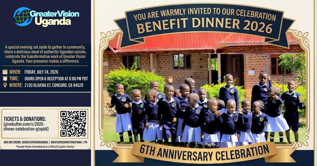 Campaign cover image for Celebration Benefit Dinner 2026 | Greater Vision Uganda