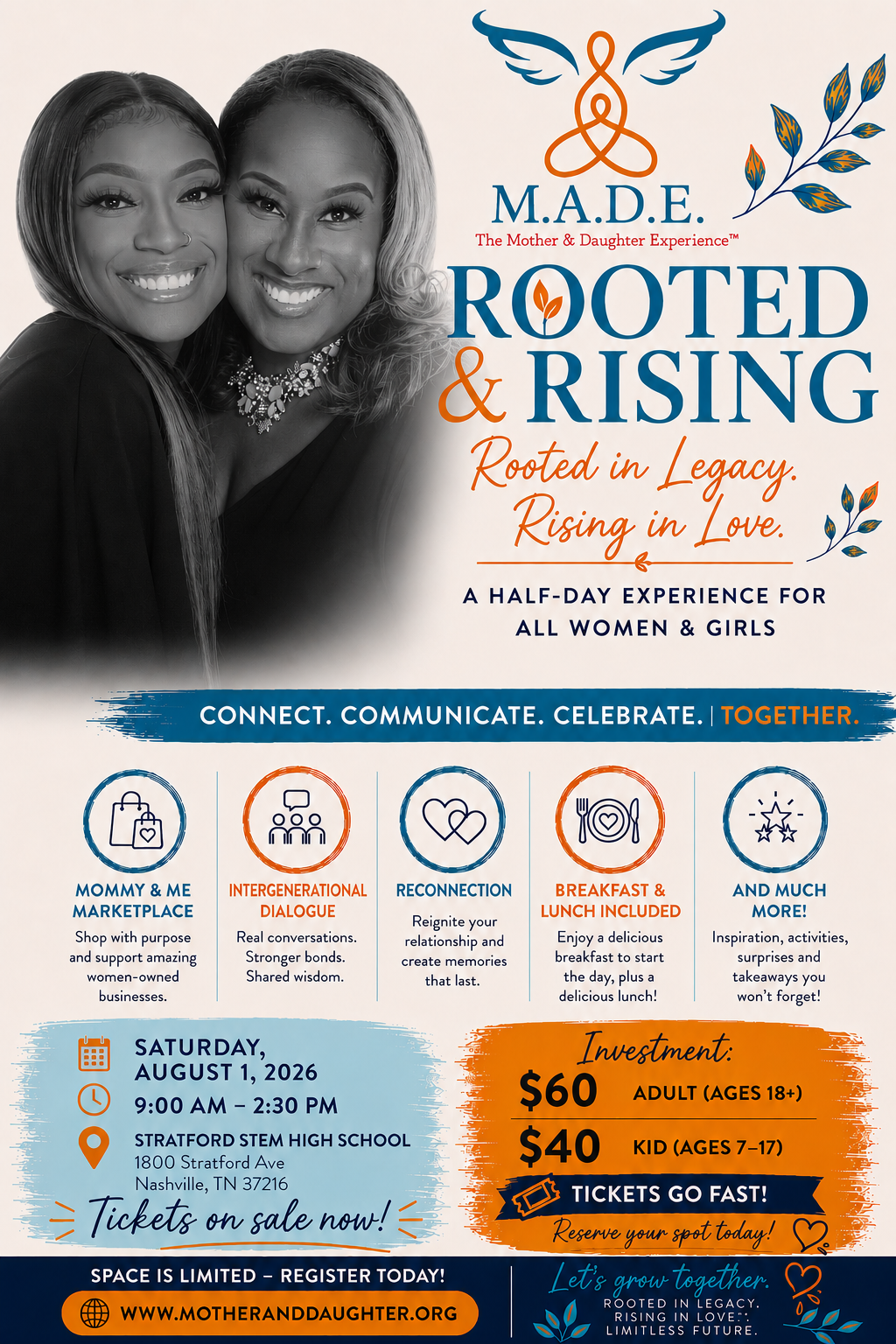 Campaign cover image for Rooted & Rising: The Mother & Daughter Experience Conference