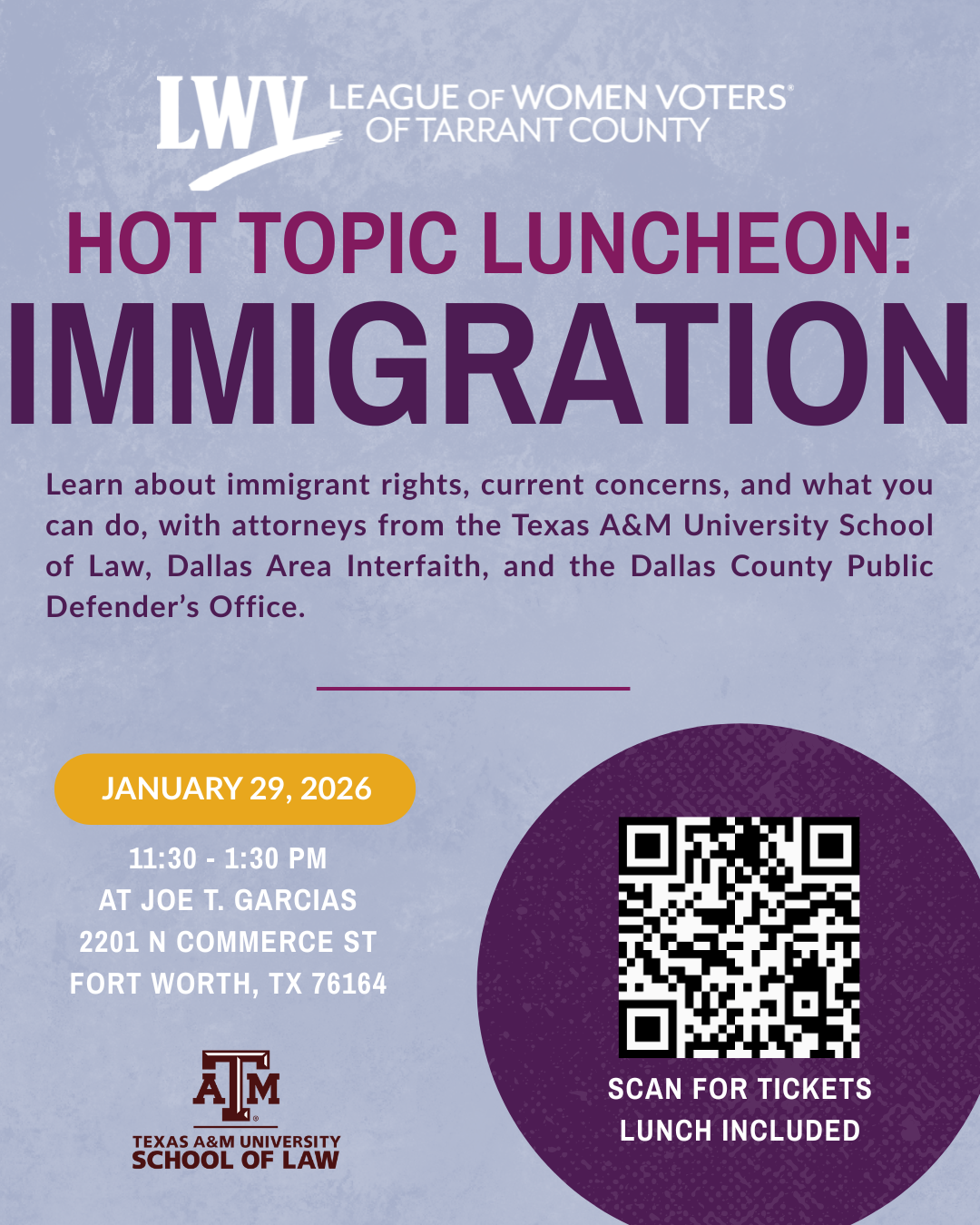 Campaign cover image for Hot Topic Luncheon: Immigration