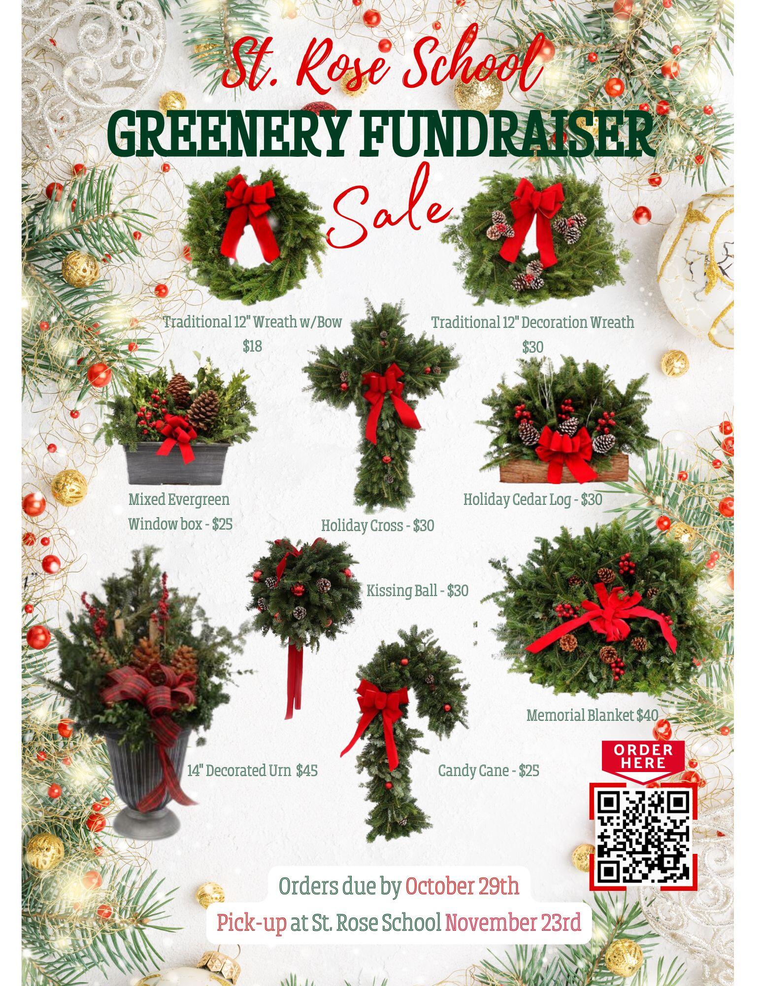 Campaign cover image for 2026 St. Rose School Holiday Greenery Fundraiser