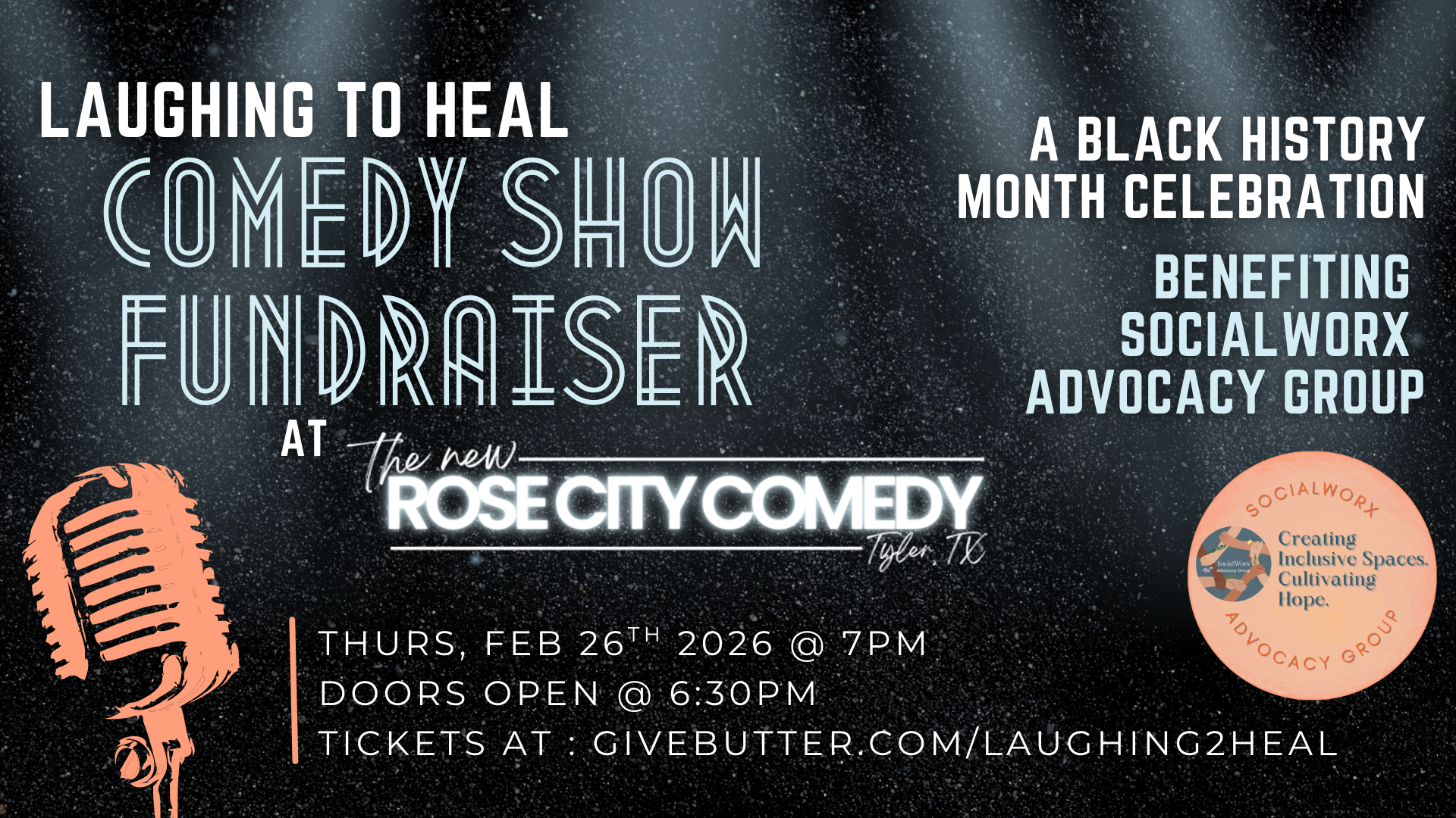 Campaign cover image for Laughing To Heal - Comedy Show Fundraiser 2026