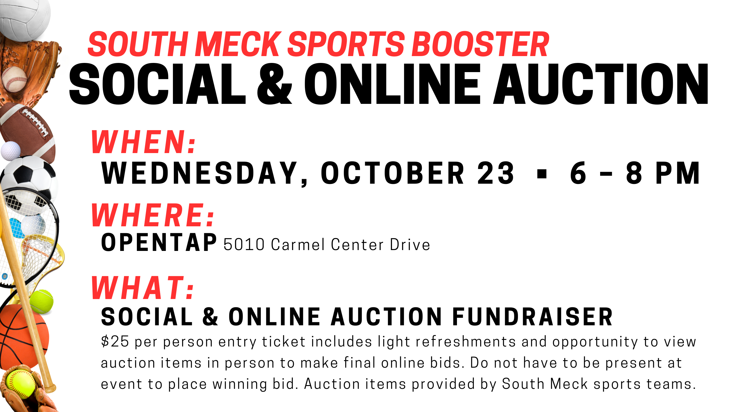 Campaign cover image for South Meck Booster Social & Online Auction