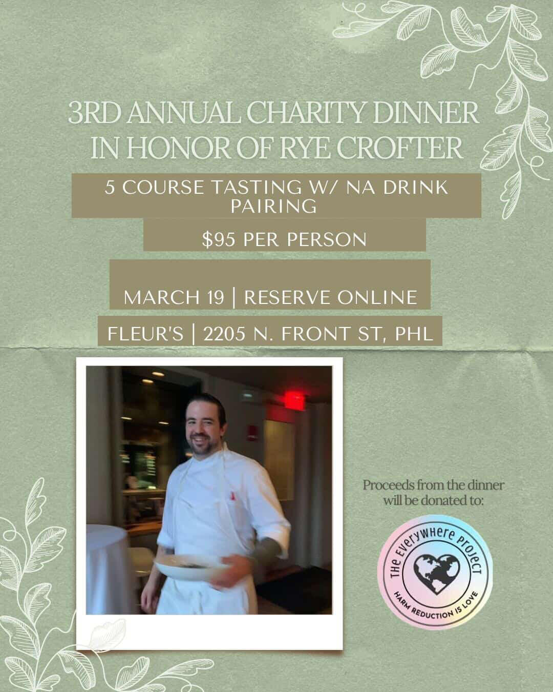 Campaign cover image for 2026 Pop Up Dinner in Honor of Rye Crofter