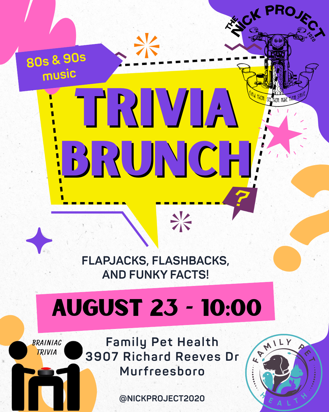 Campaign cover image for NickProject2020 Trivia Brunch