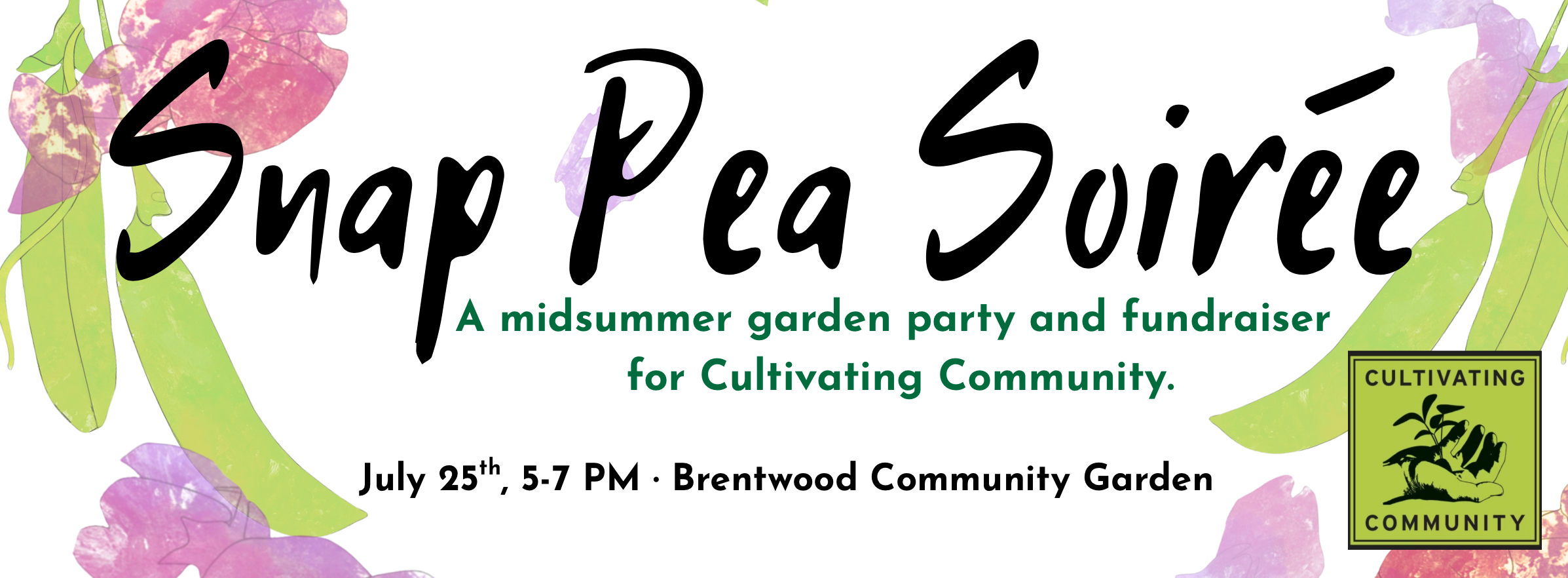 Campaign cover image for Snap Pea Soirée: A Midsummer Garden Party and Fundraiser