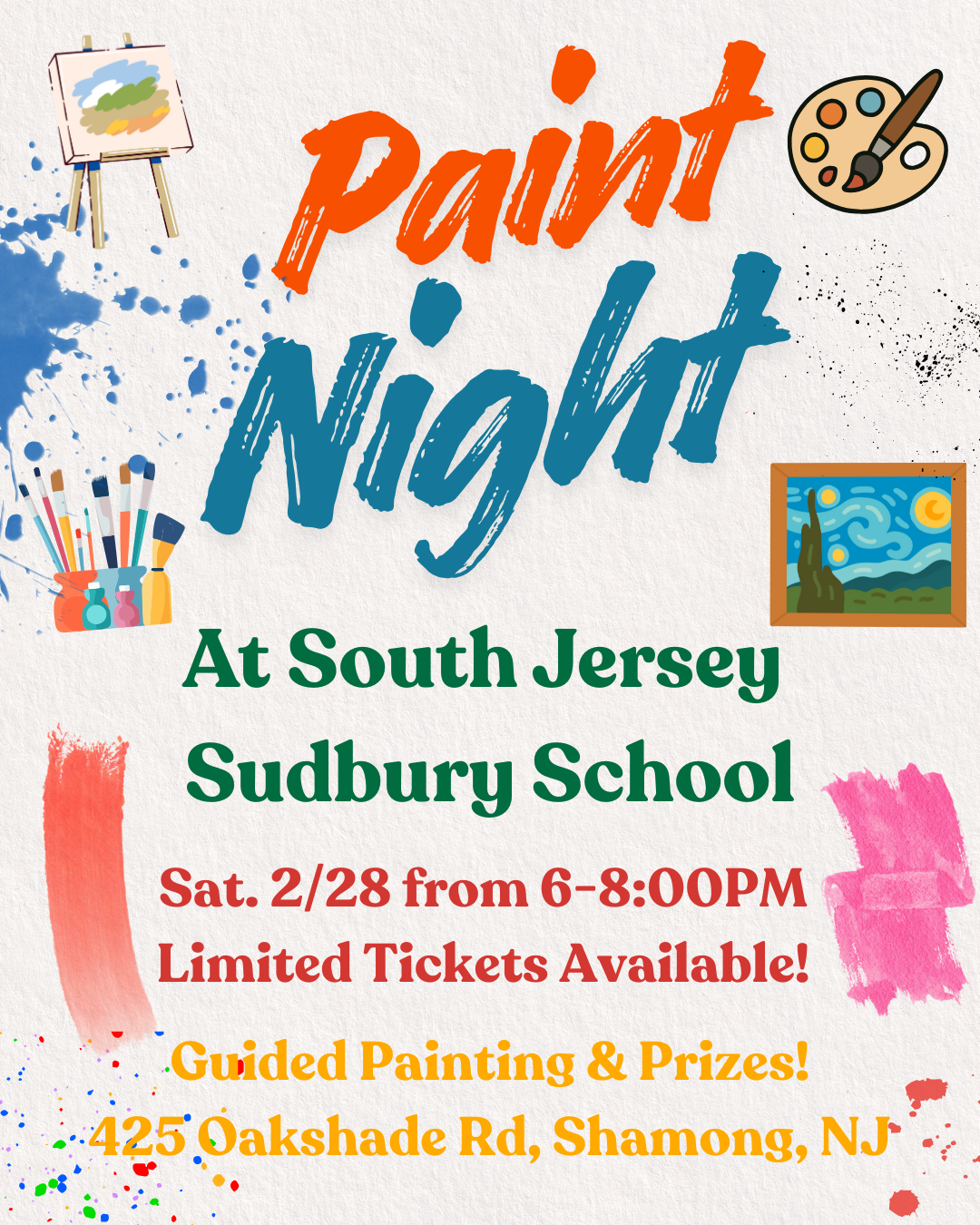 Campaign cover image for Paint Night at SJSS