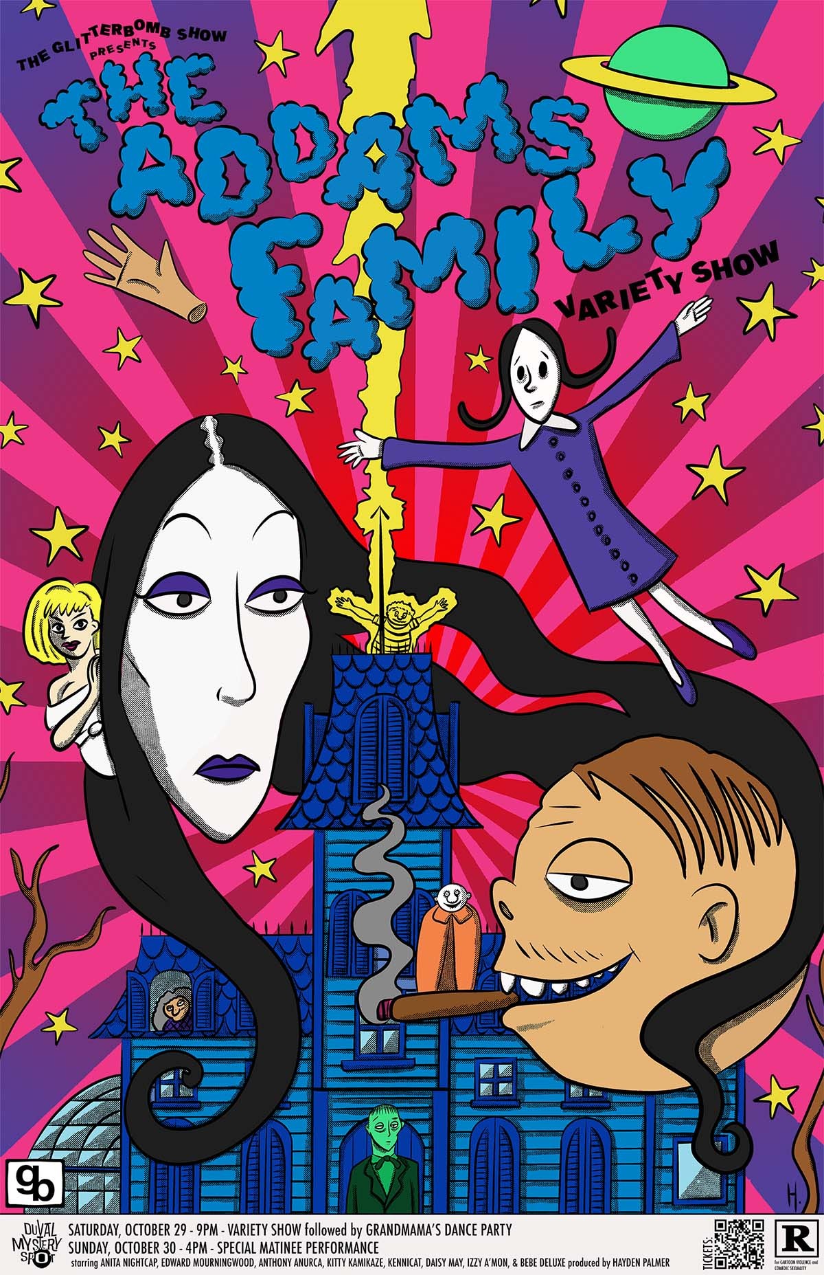 Campaign cover image for The Glitterbomb Show presents The Addams Family Variety Show