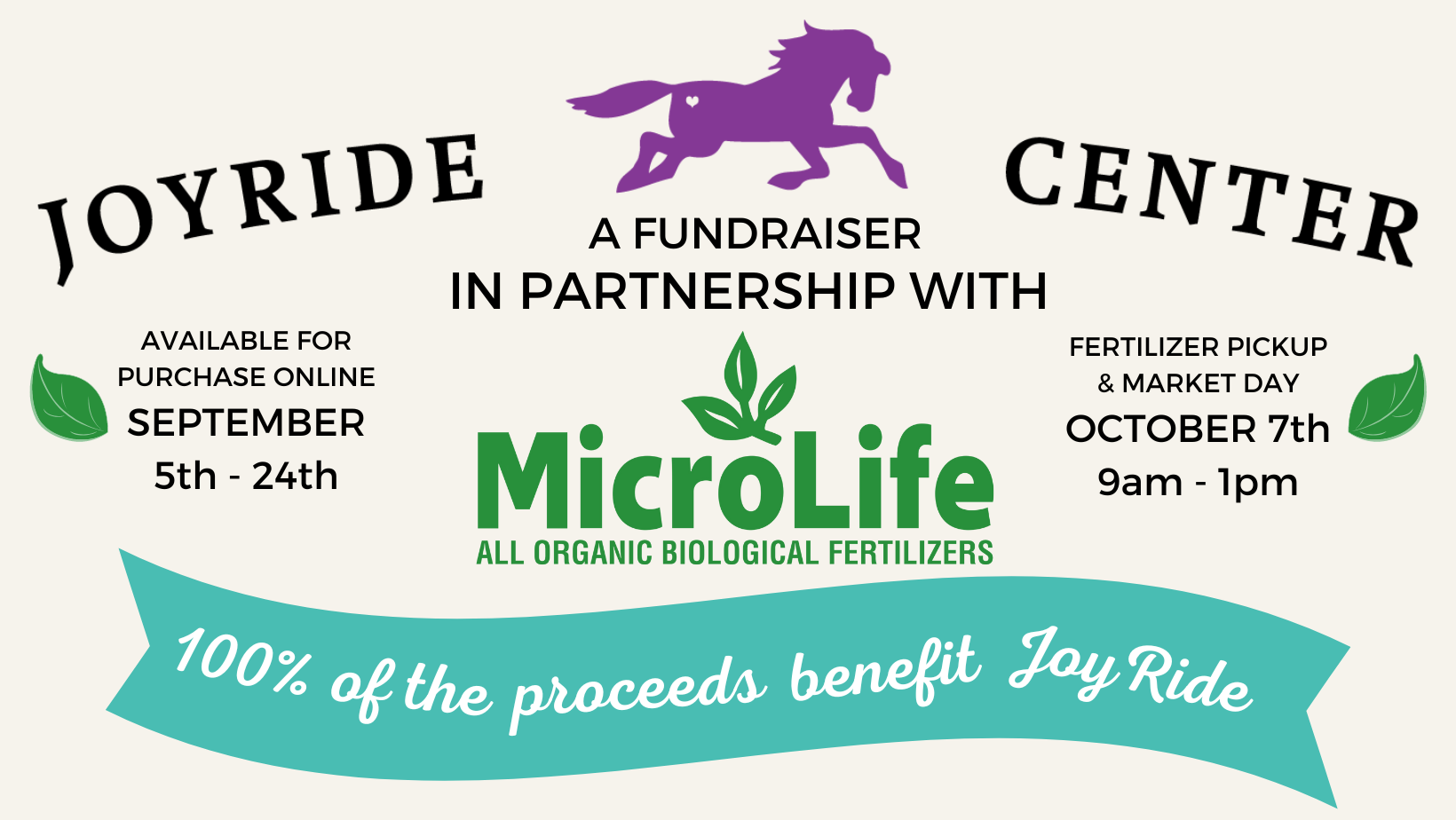 Campaign cover image for JoyRide Fertilizer Fundraiser & Farmers Market