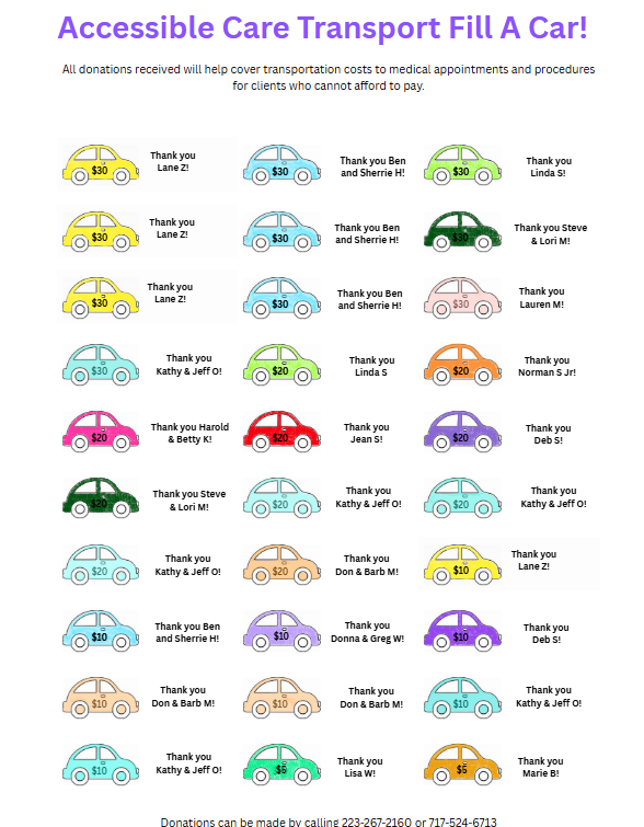 Campaign cover for Accessible Care Transport Fill A Car